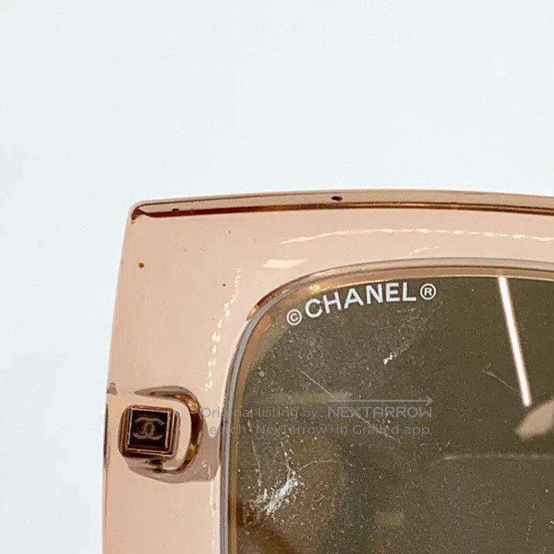 Chanel Chanel Rose gold square frame sunglasses Size ONE SIZE - 5 Thumbnail