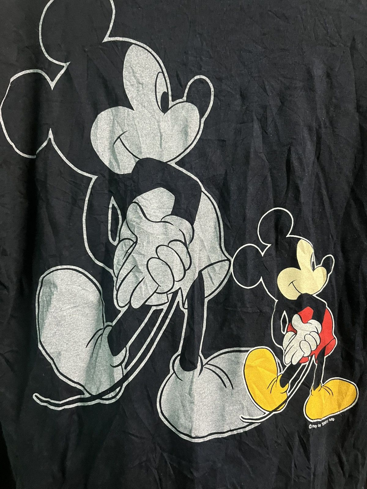 Vintage Vintage Mickey Mouse Mirror Print Long Sleev T shirt Size US L / EU 52-54 / 3 - 8 Thumbnail