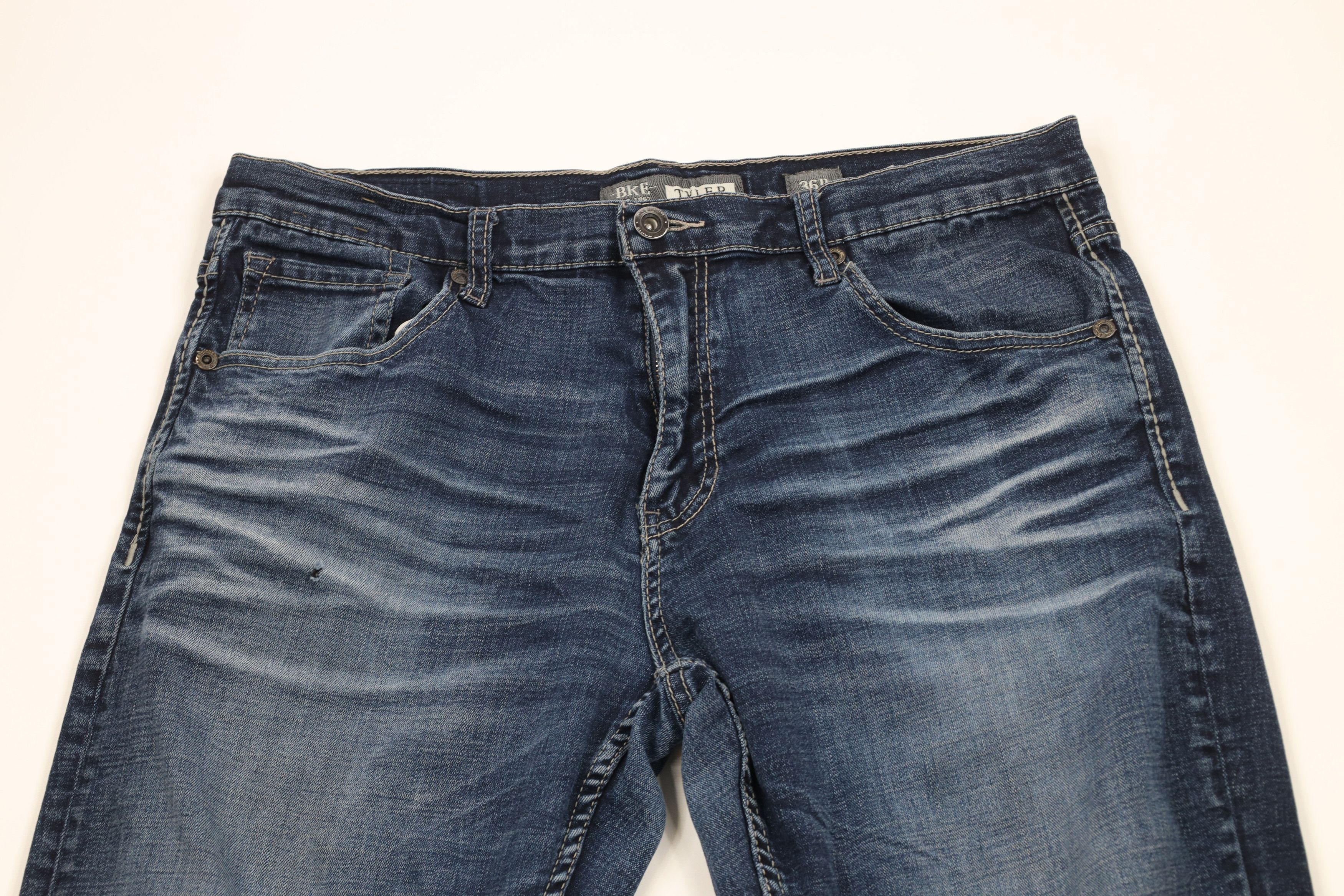 Vintage Buckle BKE Thick Stitch Tyler Straight Leg Jeans AS IS Size US 36 / EU 52 - 2 Thumbnail