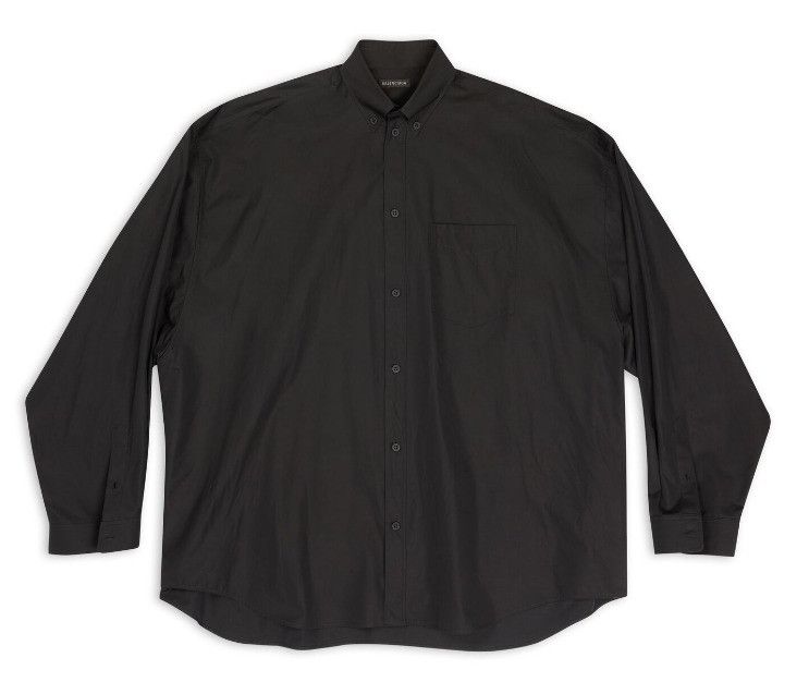 Balenciaga o1tr1nto0725 Shirt Oversized in Black Size US S / EU 44-46 / 1 - 2 Thumbnail