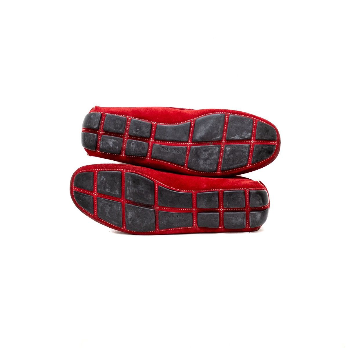 Prada PRADA Red Suede Driving Moccasins Casual Loafers Men’s 9.5US Size US 9.5 / EU 42-43 - 9 Thumbnail