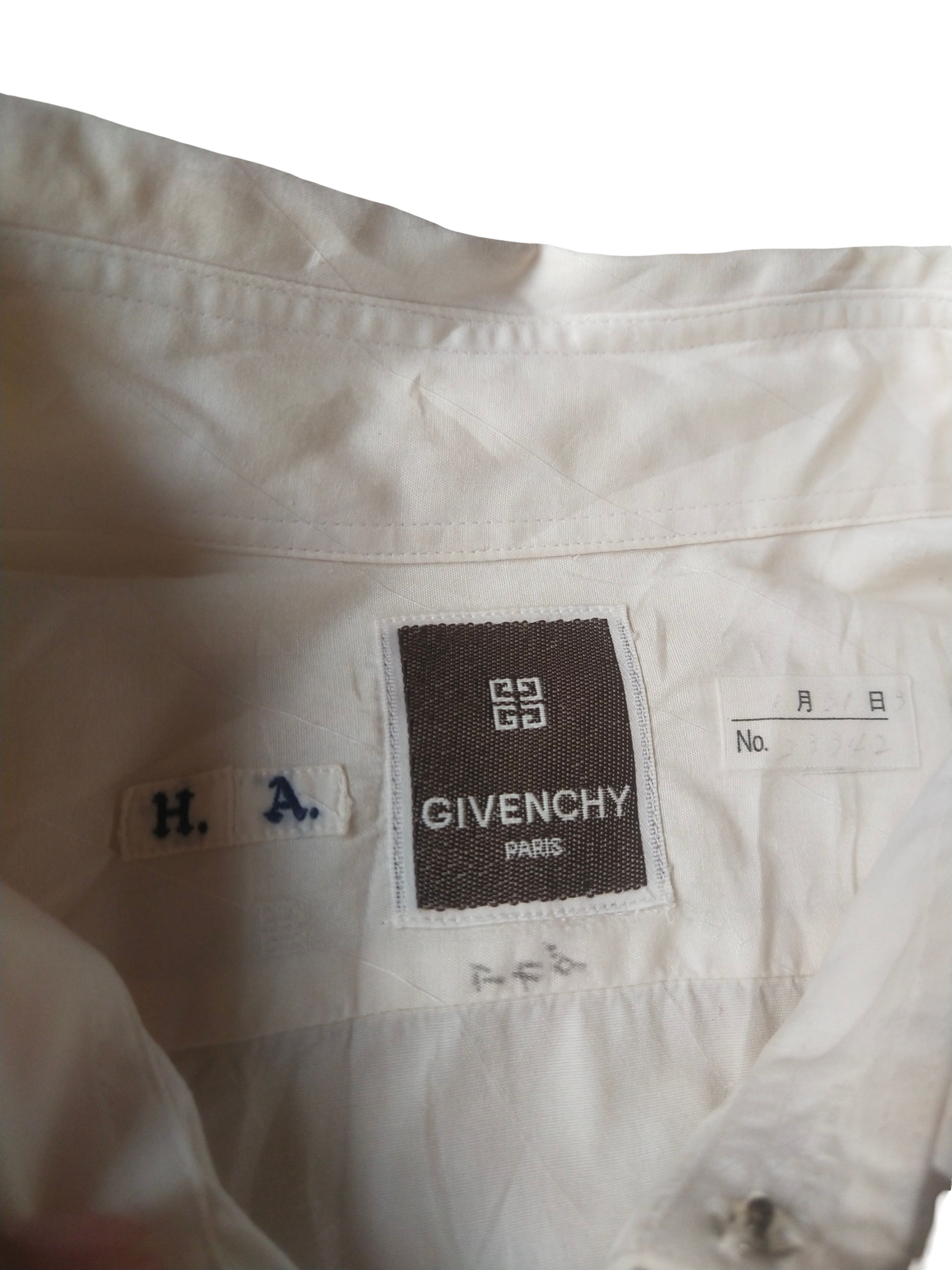 Givenchy 1990s Givenchy Paris 4G Monogram Jacquard White Dress Shirt Size XL / US 12-14 / IT 48-50 - 6 Thumbnail