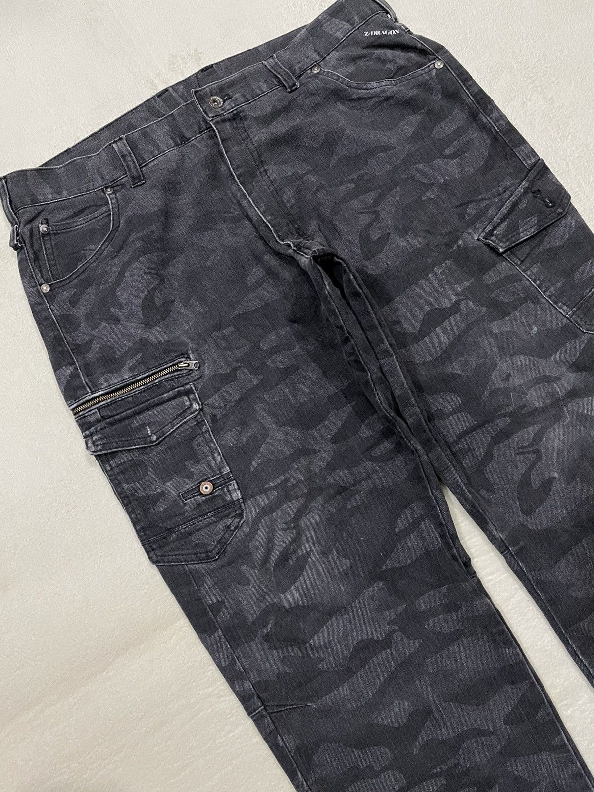 Japanese Brand Vintage Z-Dragon Faded Denim Jeans Size US 38 / EU 54 - 6 Thumbnail