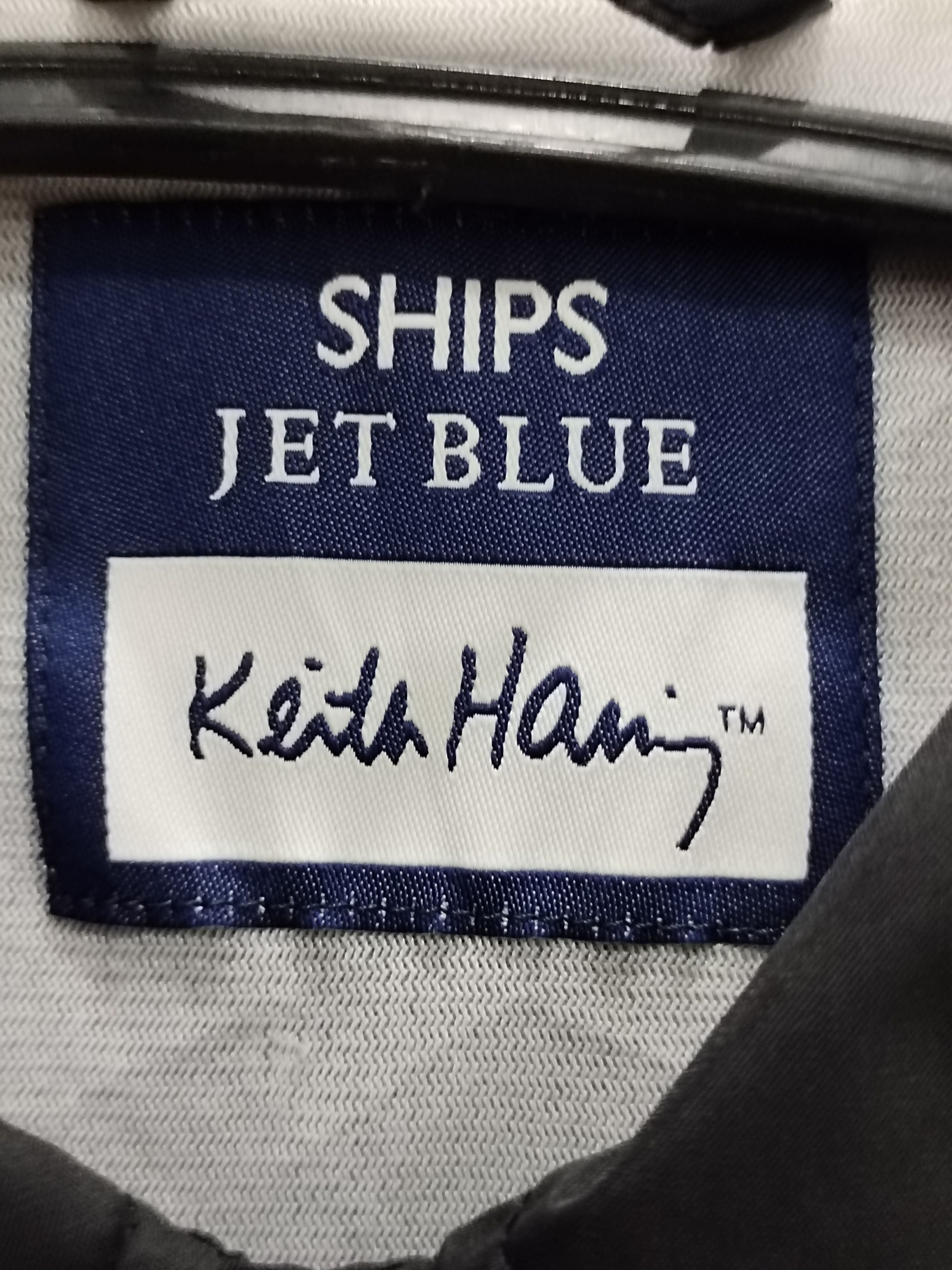 Designer × Keith Haring Keith Haring x Ships Jet Blue Coach Jacket Size US L / EU 52-54 / 3 - 7 Thumbnail