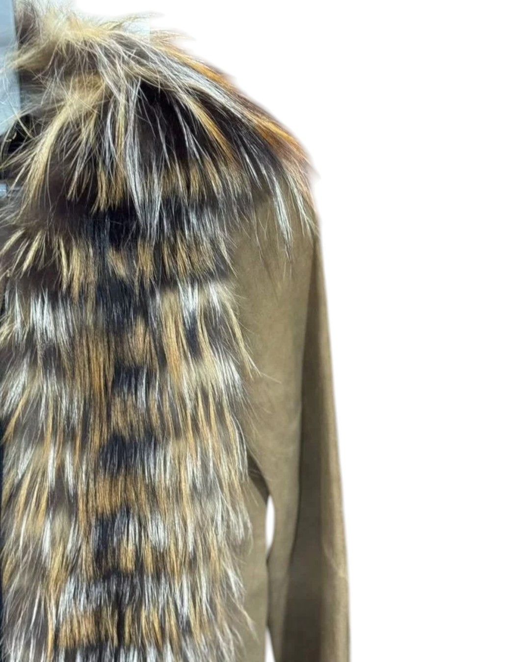 Gucci F/W 2010 RUNWAY SUEDE LEATHER COAT WITH FOX FUR LONG COLLAR Size M / US 6-8 / IT 42-44 - 5 Thumbnail