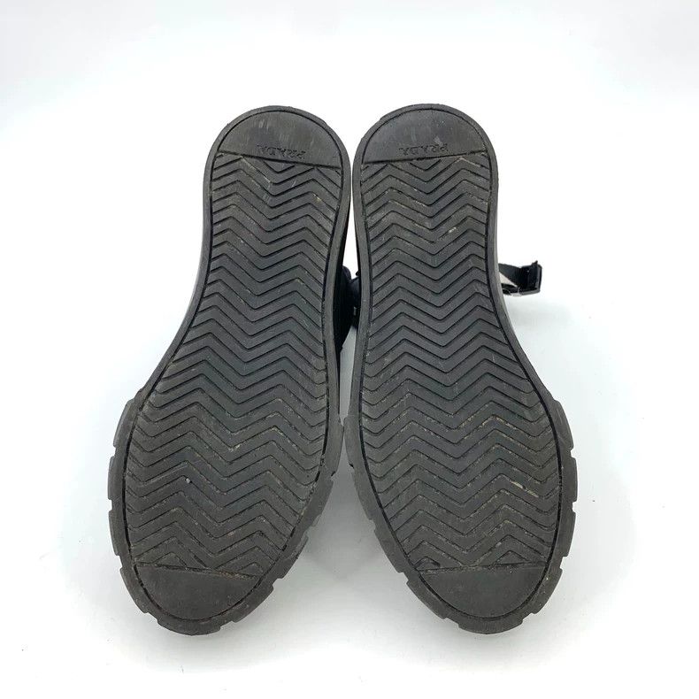 Prada Prada Black triangle pocket lacing casual flat high-top sh Size US 7 / IT 37 - 5 Thumbnail