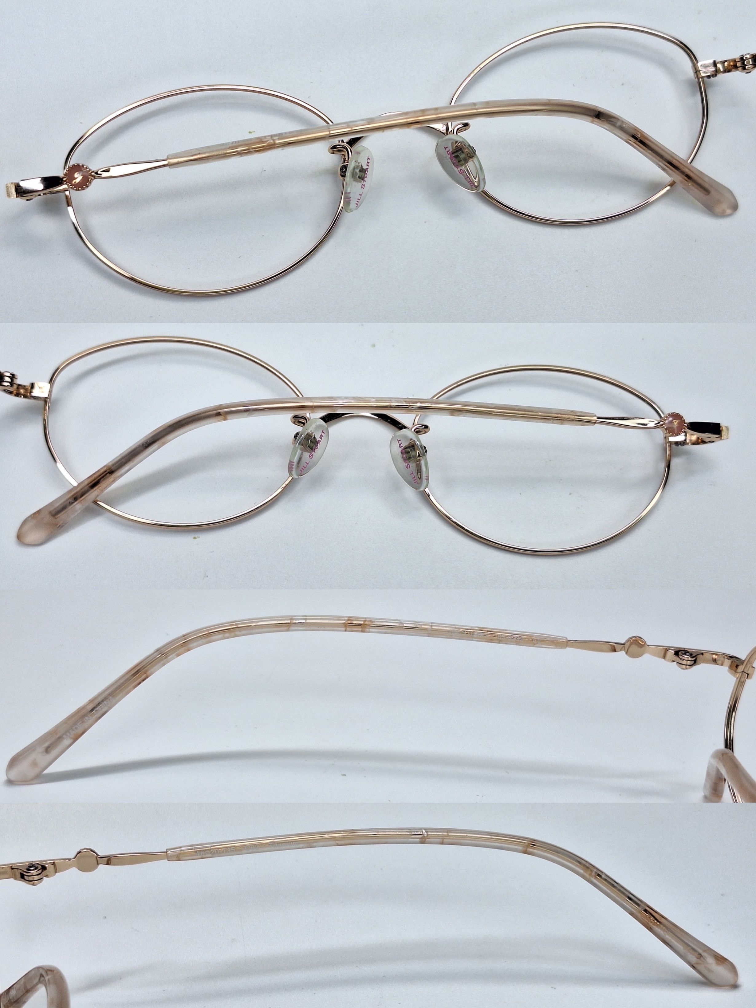 Jil Stuart Jill Stuart 05-0232 2022 Collection Titanium Eyeglass Frame Size ONE SIZE - 4 Thumbnail