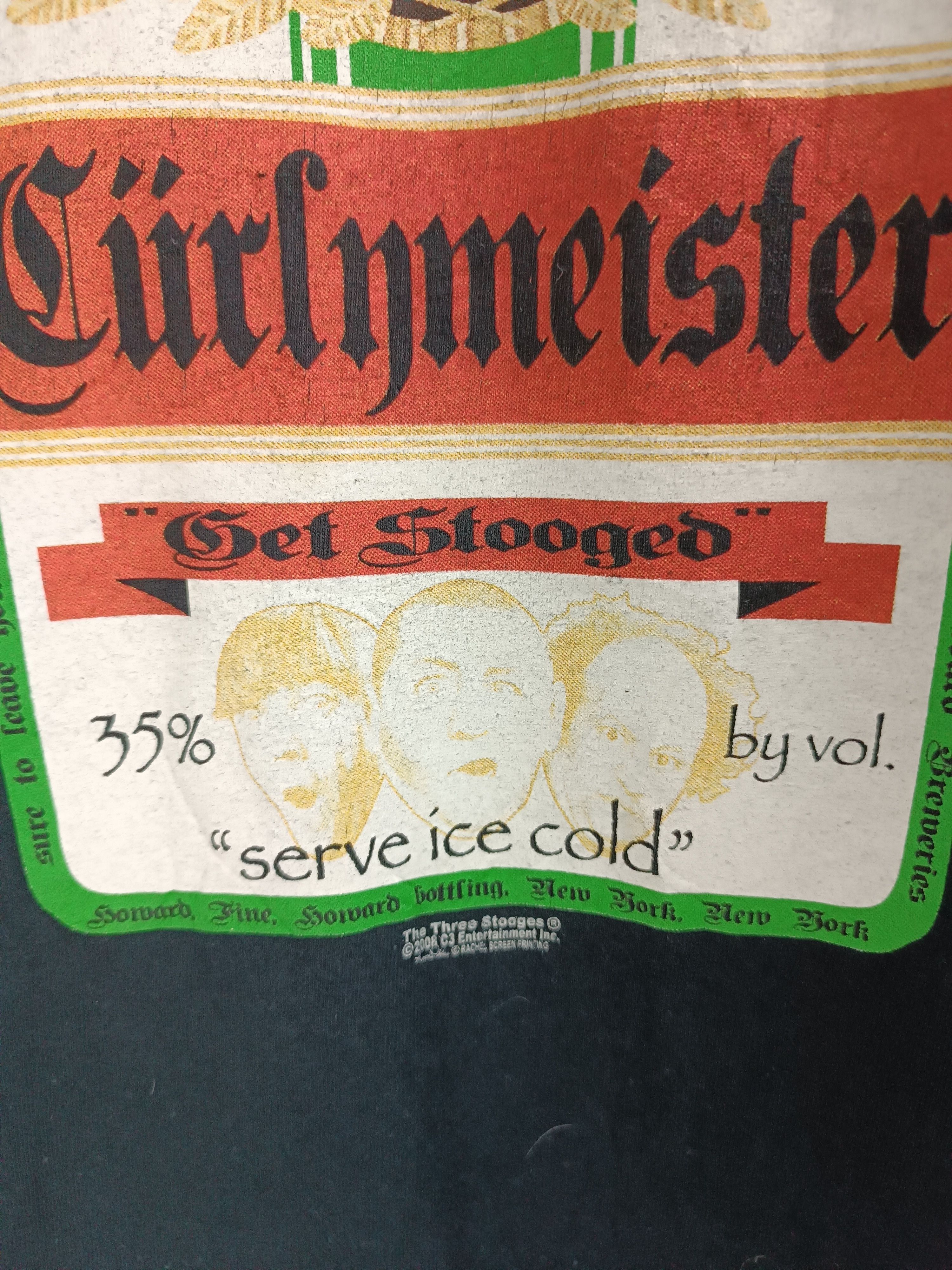 Vintage VINTAGE '08 THE THREE STOOGES CURLY MEISTER COMEDY FUNNY Size US XXL / EU 58 / 5 - 11 Thumbnail