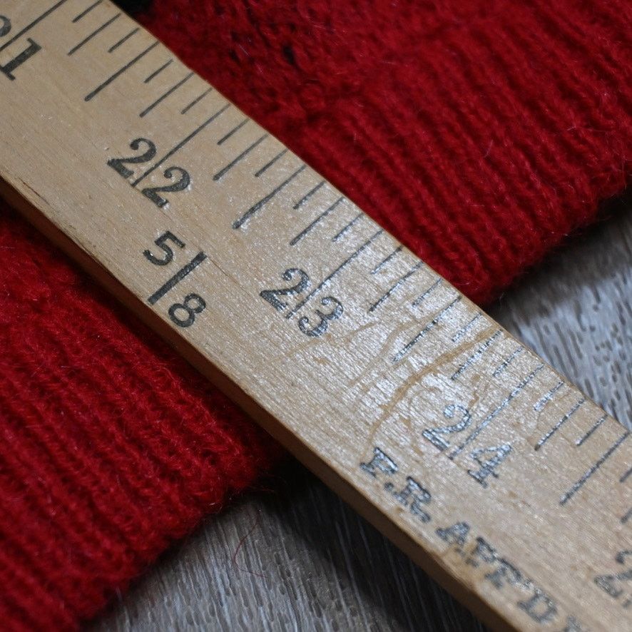 & Other Stories Vintage Studio HQ Red Black Knit Sweater Mens Large 80s 90s Size US L / EU 52-54 / 3 - 5 Thumbnail