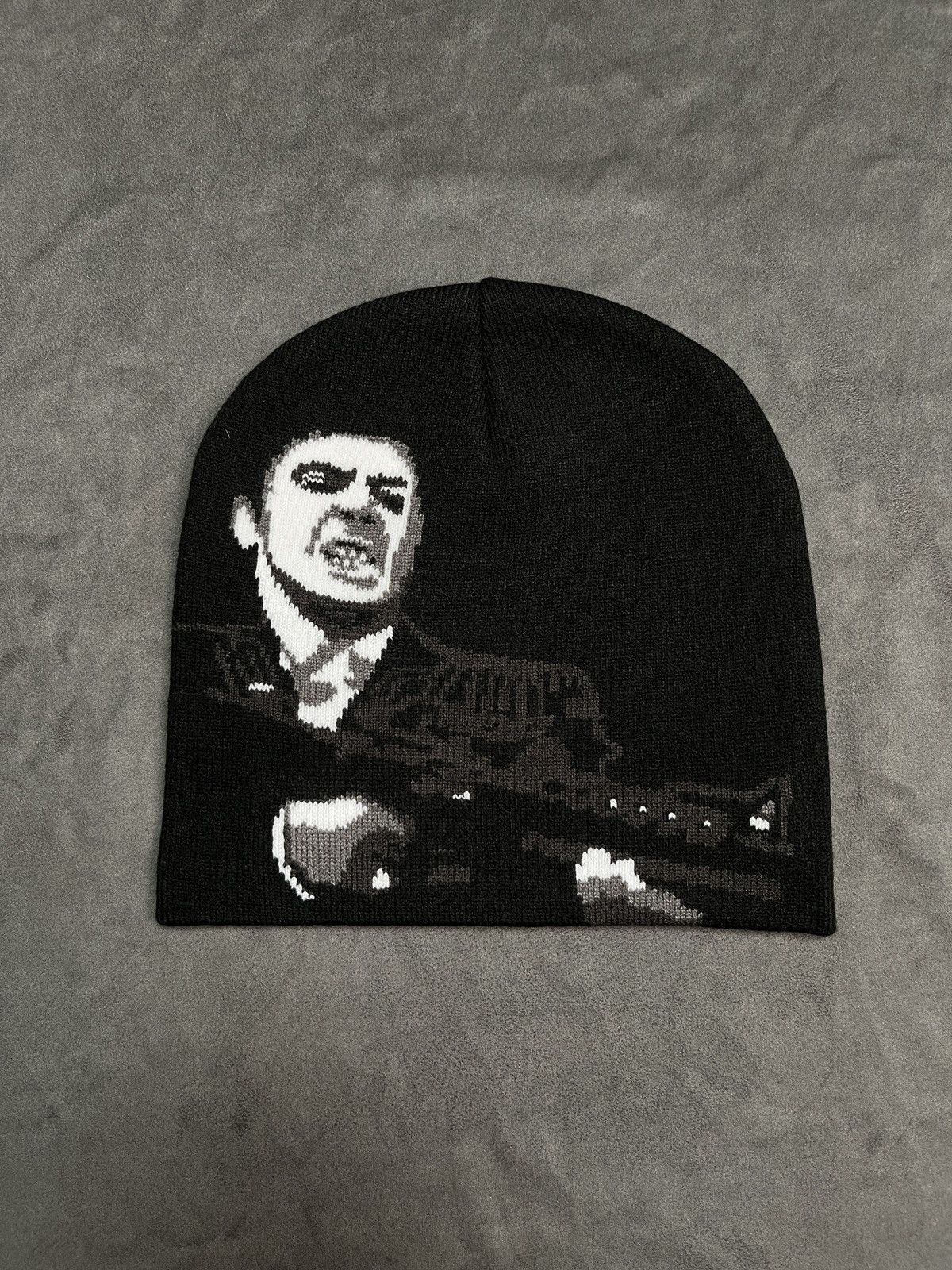 Japanese Brand Rare Tony Montana Scarface No Cuff Knit Skully Cap Beanie OS Size ONE SIZE - 1 Thumbnail