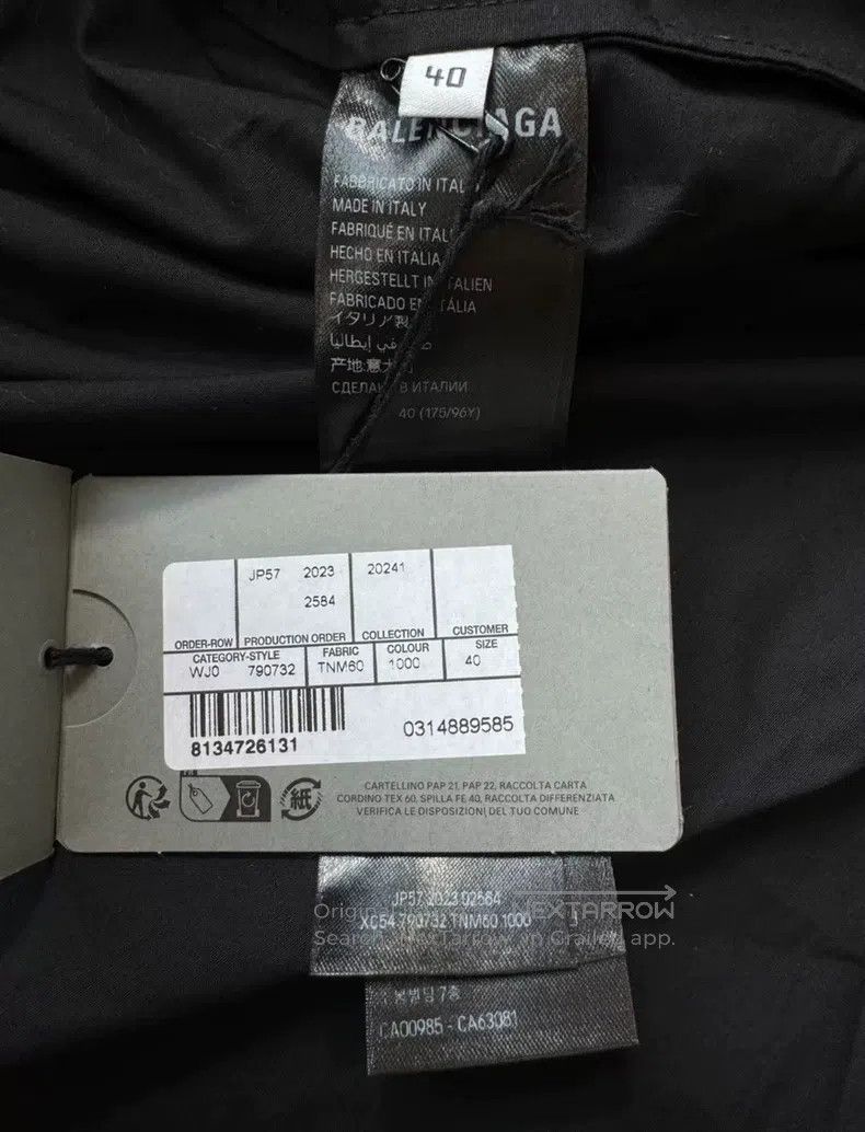 Balenciaga Balenciaga size 40 Black Dissolved Cola Short-sleeve Shirt Size US S / EU 44-46 / 1 - 5 Thumbnail