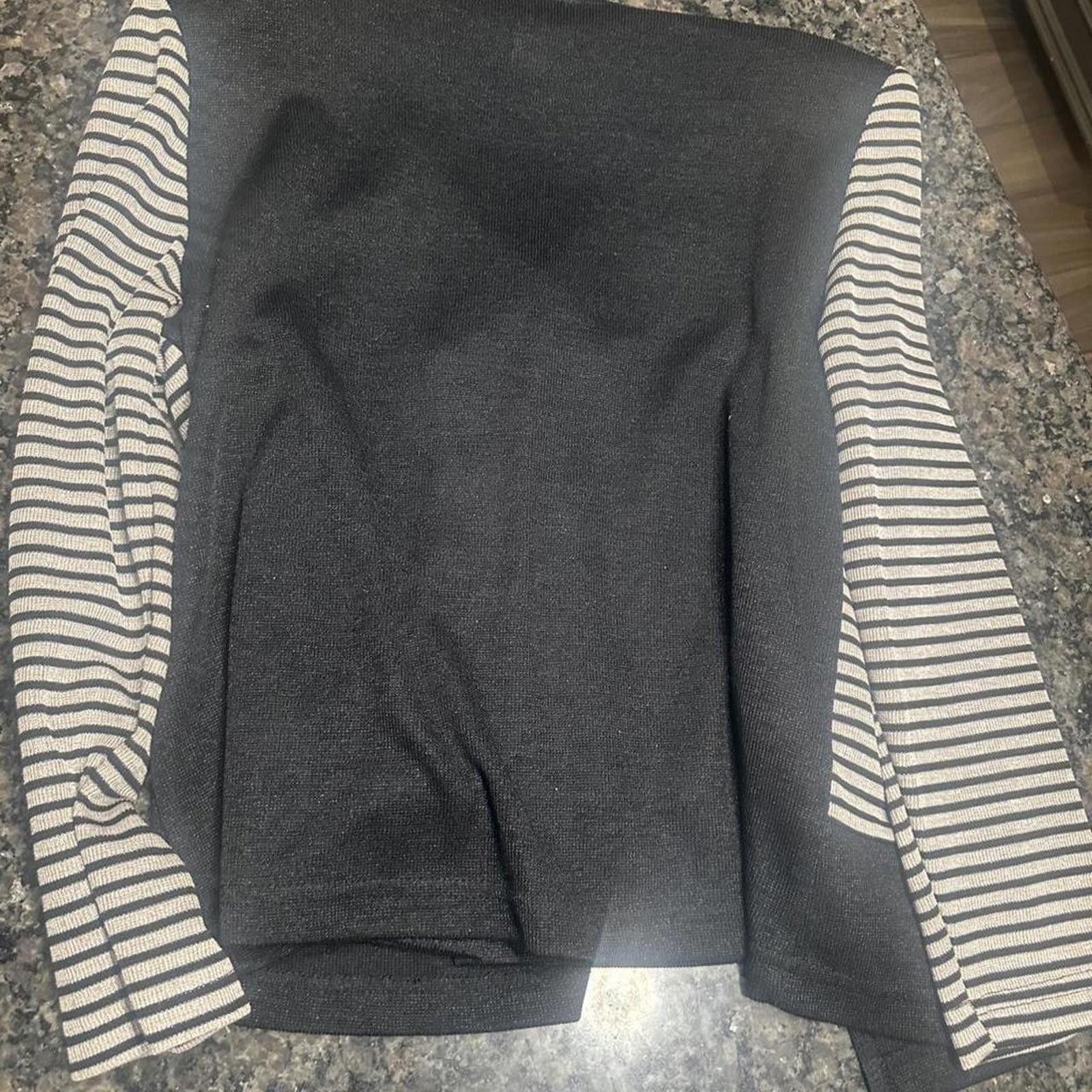 Other Black & white striped cardigan vintage Size L / US 10 / IT 46 - 5 Thumbnail