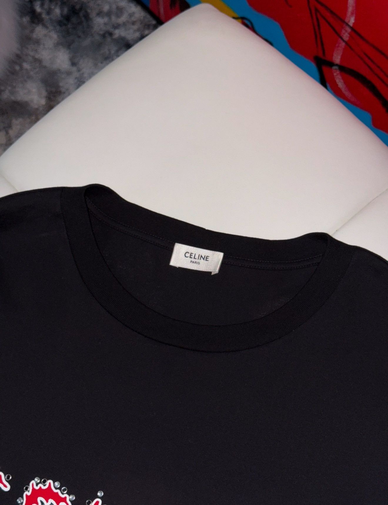 Celine Celine logo t shirt Size US XL / EU 56 / 4 - 3 Thumbnail