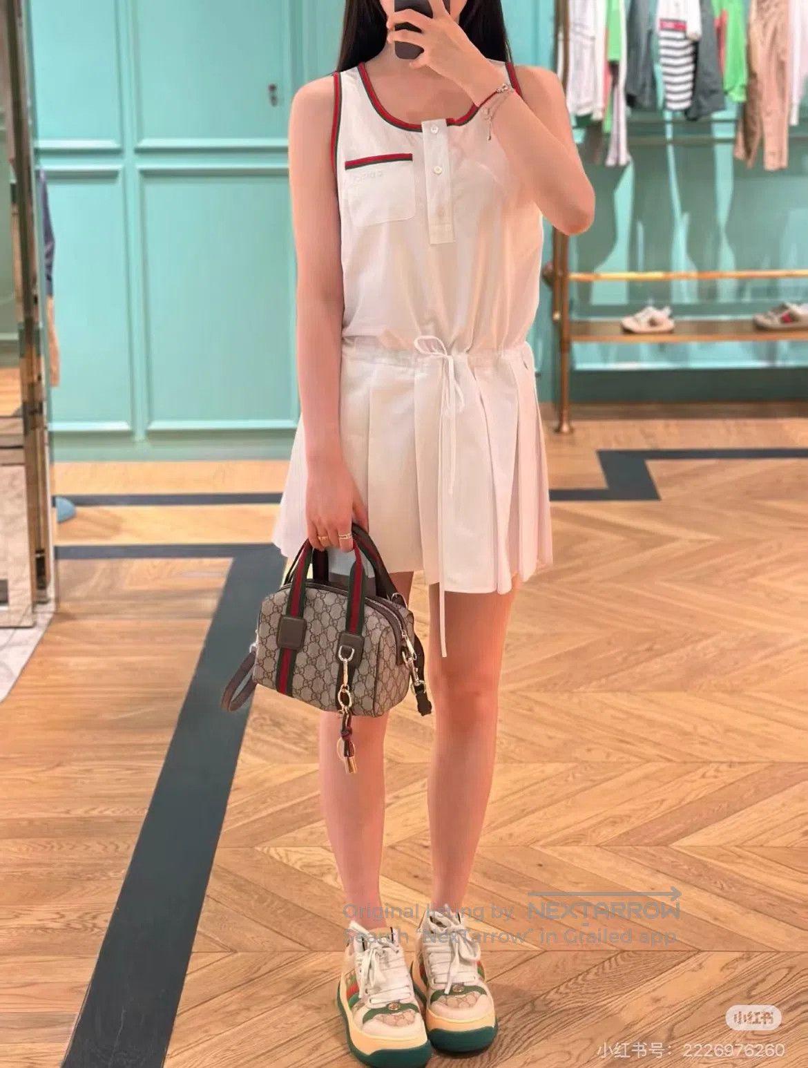 Gucci Guicci Red and green striped vest skirt| Size S / US 4 / IT 40 - 3 Thumbnail