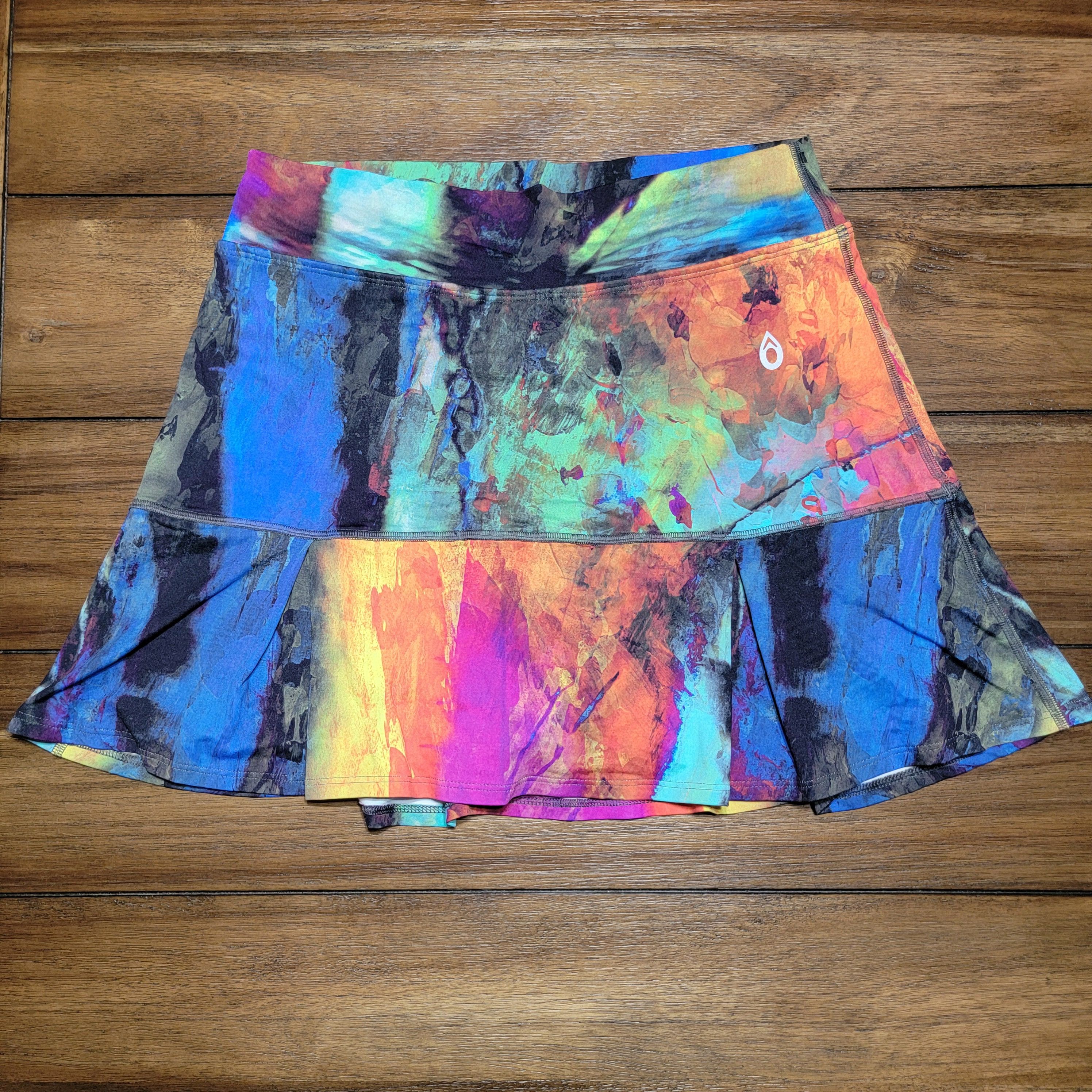 Other Donajo Fit Wear Spandex Skorts Abstract Multi-Color - Size 2 Size 27" / US 4 / IT 40 - 1 Thumbnail