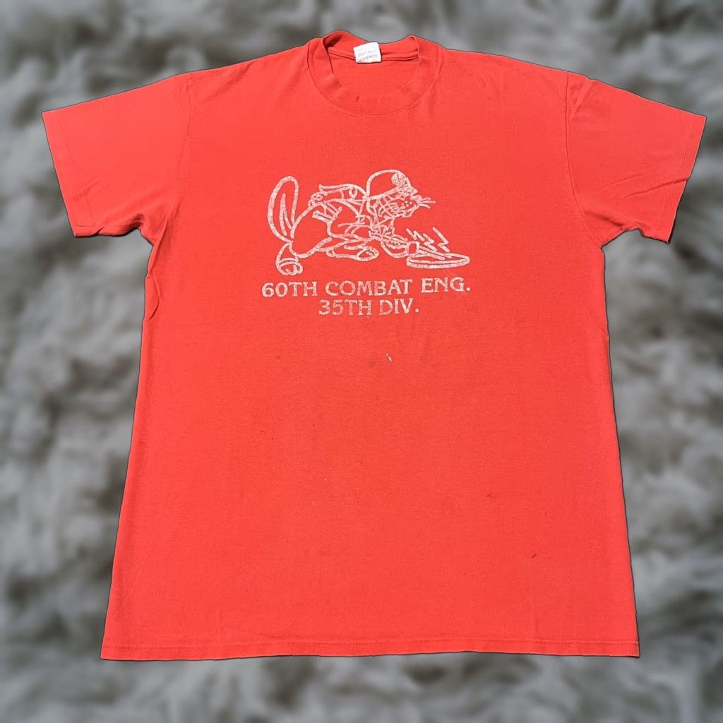 Commando VINTAGE Army Rat Combat Engineer Shirt USMC 80s 90s USA Army ...