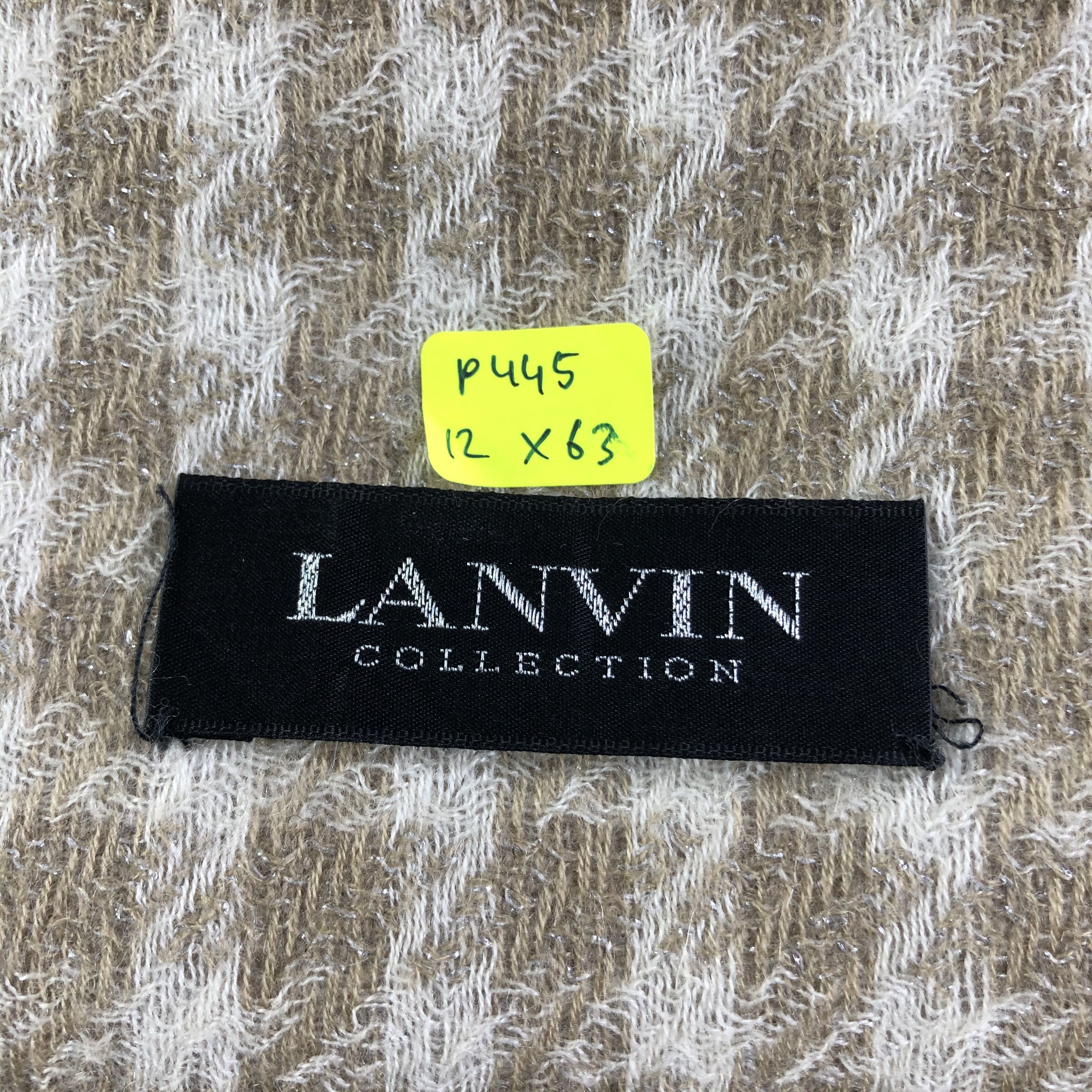 Lanvin Lanvin Houndstooth Scarf / Muffler / Neckwear P445 Size ONE SIZE - 6 Thumbnail