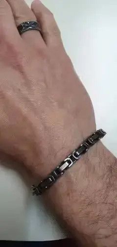 Jewelry 21 CM Length Block Chain Bracelet Size ONE SIZE - 3 Thumbnail