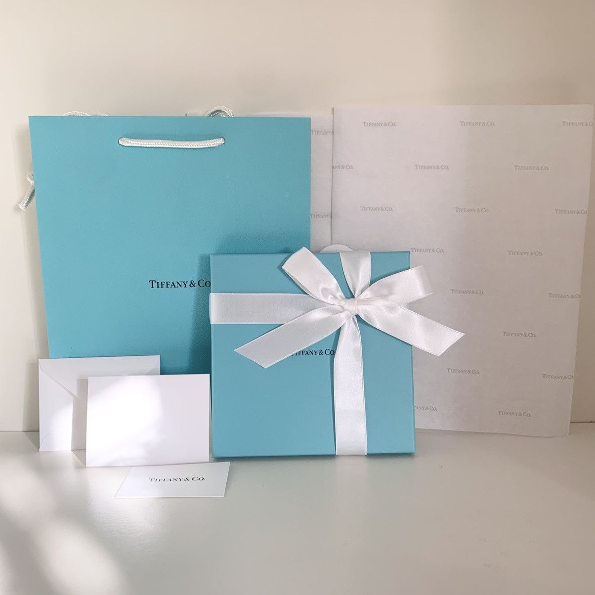Tiffany & Co. Tiffany & Co. Gift Set Box Bag Ribbon Card Full Set Large Size ONE SIZE - 19 Thumbnail