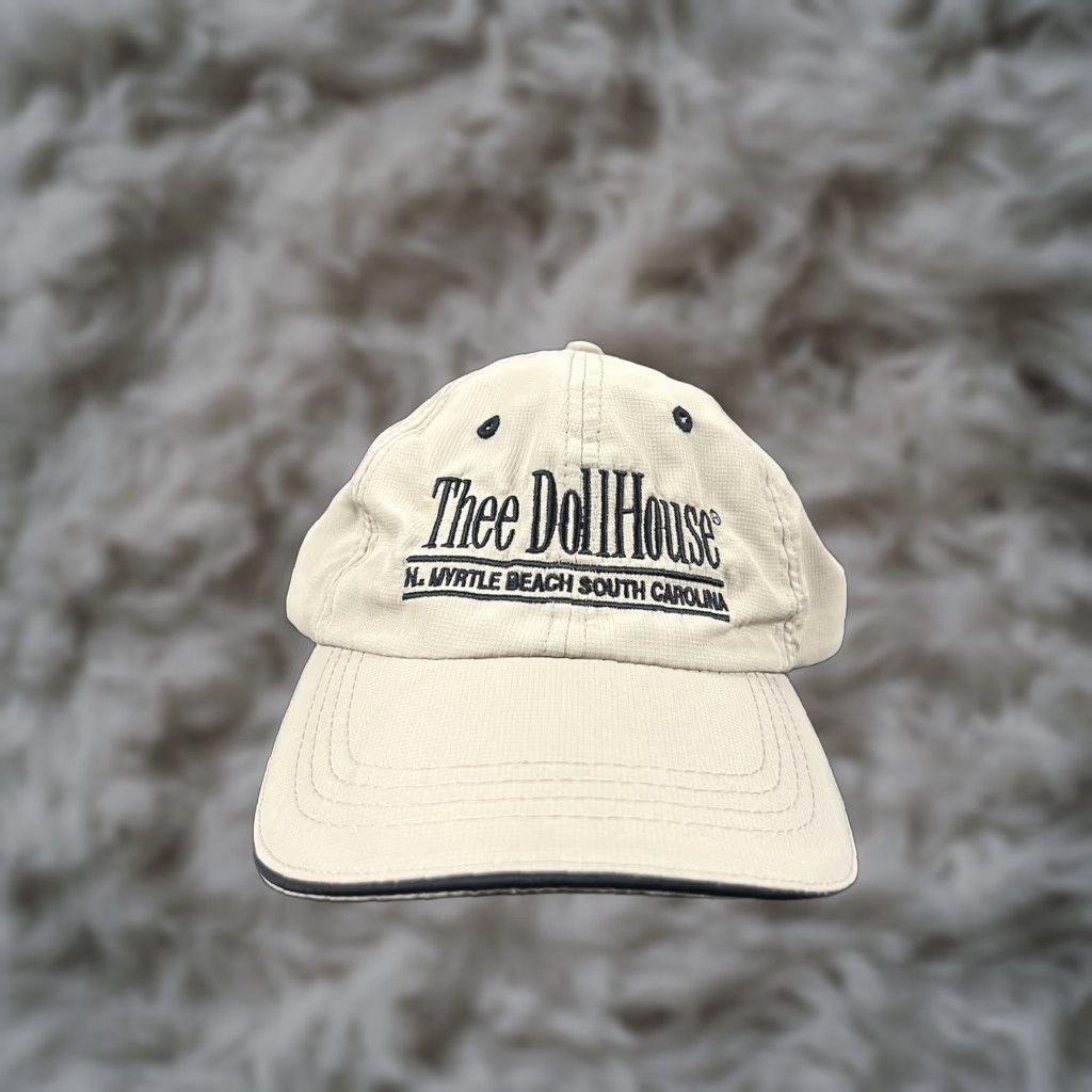 Vintage Ouray Thee Dollhouse Strapback Dad Hat Beige OSFA Men Baseball Cap Adjustable Lightweight Breathable Size ONE SIZE - 1 Thumbnail