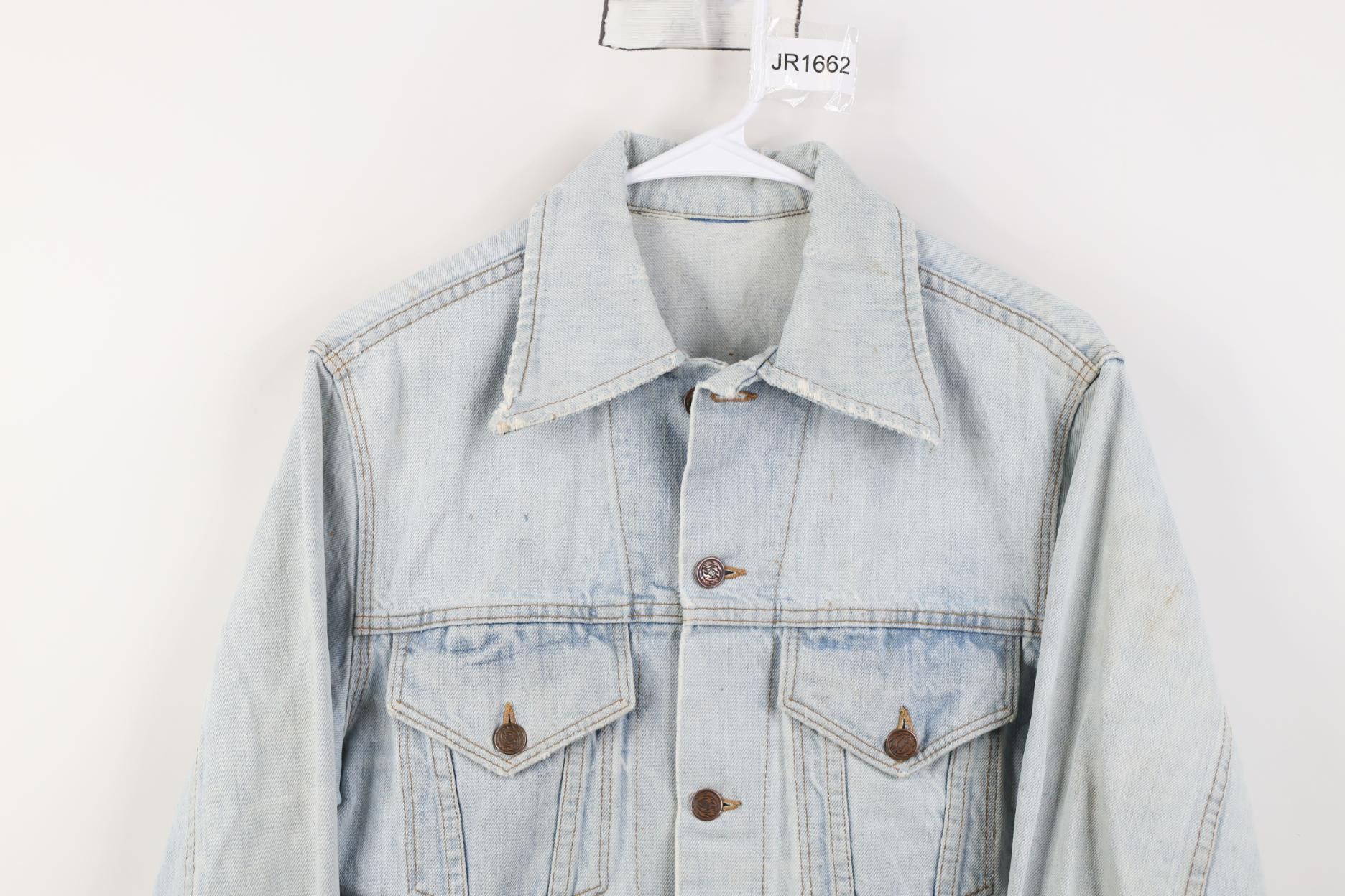 Vintage Vintage 70s Streetwear Denim Jean Trucker Jacket Blue USA Size US M / EU 48-50 / 2 - 2 Thumbnail