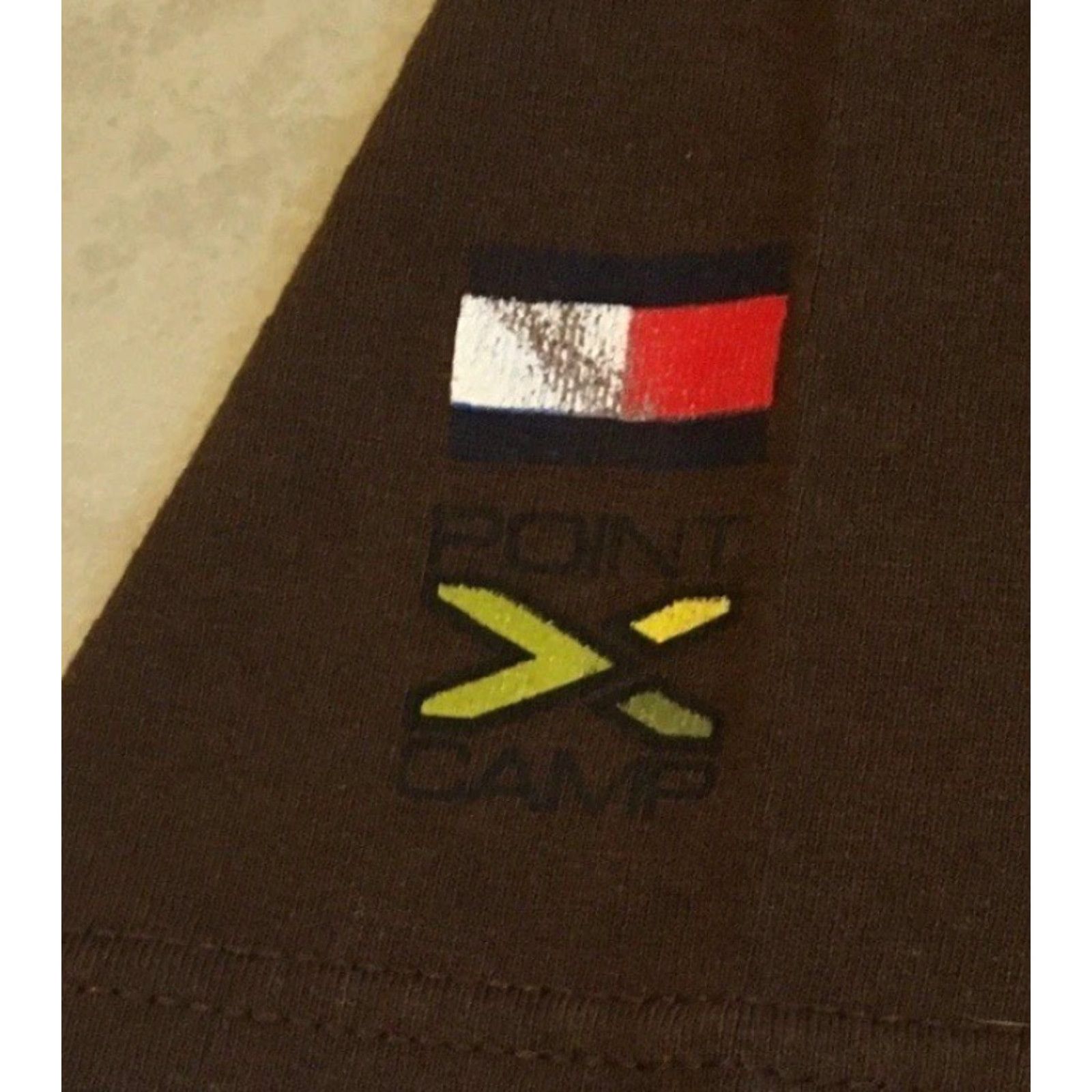 Tommy Hilfiger Vtg Point X Camp Shirt S Action Sports Skate Motocross BMX Woodward Surf Extreme Shirt Mens S Brown 80s 90s Punk Skateboarding Summer Camp USA Skater Size US S / EU 44-46 / 1 - 6 Thumbnail