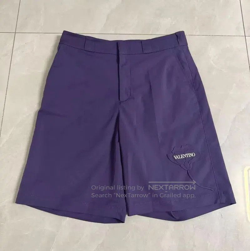 Valentino Valentino Men's Purple Casual Shorts . Size US 30 / EU 46 - 1 Thumbnail