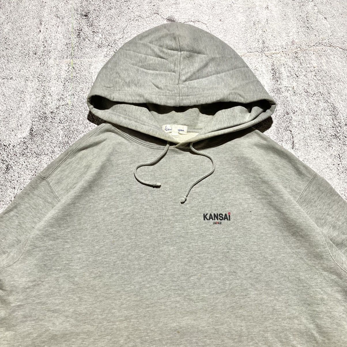 Kansai Yamamoto 🇯🇵 2000s Kansai Yamamoto Japan Big Logo Font Hoodie Grey Size US XL / EU 56 / 4 - 7 Thumbnail