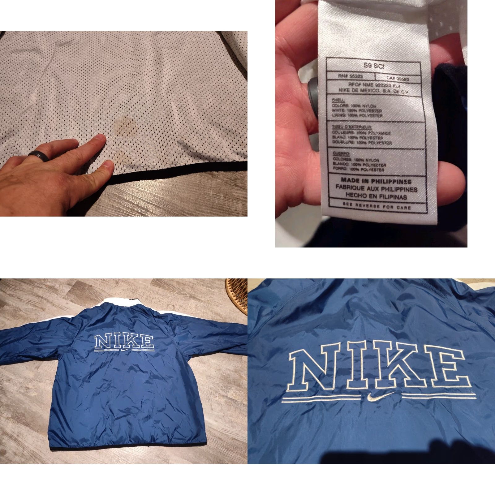 Nike VINTAGE NIKE 90s Full Zip SPELLOUT Windbreaker Jacket SWOOSH M Womens Size M / US 6-8 / IT 42-44 - 10 Thumbnail