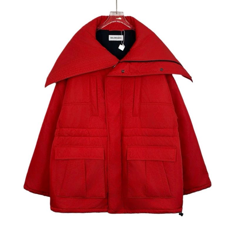 Balenciaga Balenciaga size 36 Red plaid lapel long-sleeved cotton-pad Size XS / US 0-2 / IT 36-38 - 1 Thumbnail