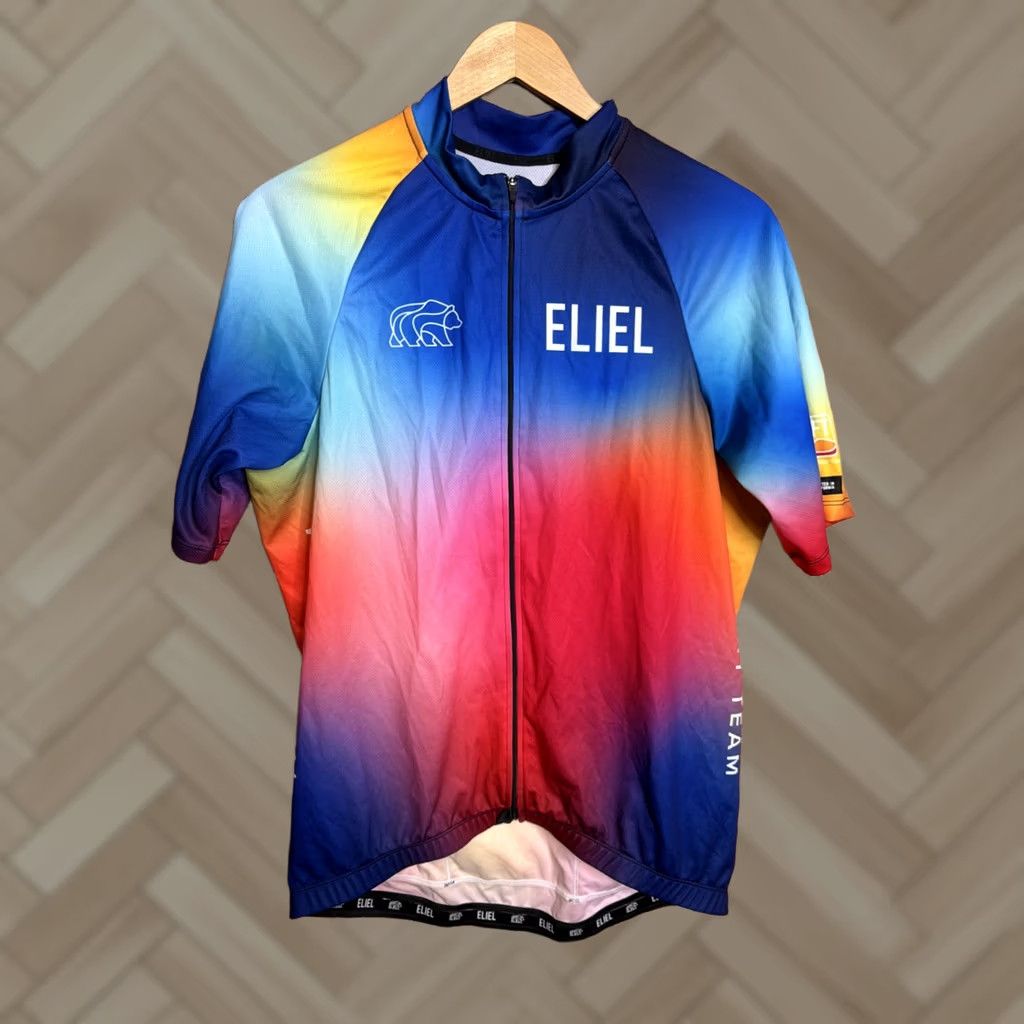 Rainbow Eliel Cycling Jersey Mens 2XL Rainbow Gradient Full Zip EFT Factory Team Size US XXL / EU 58 / 5 - 1 Thumbnail