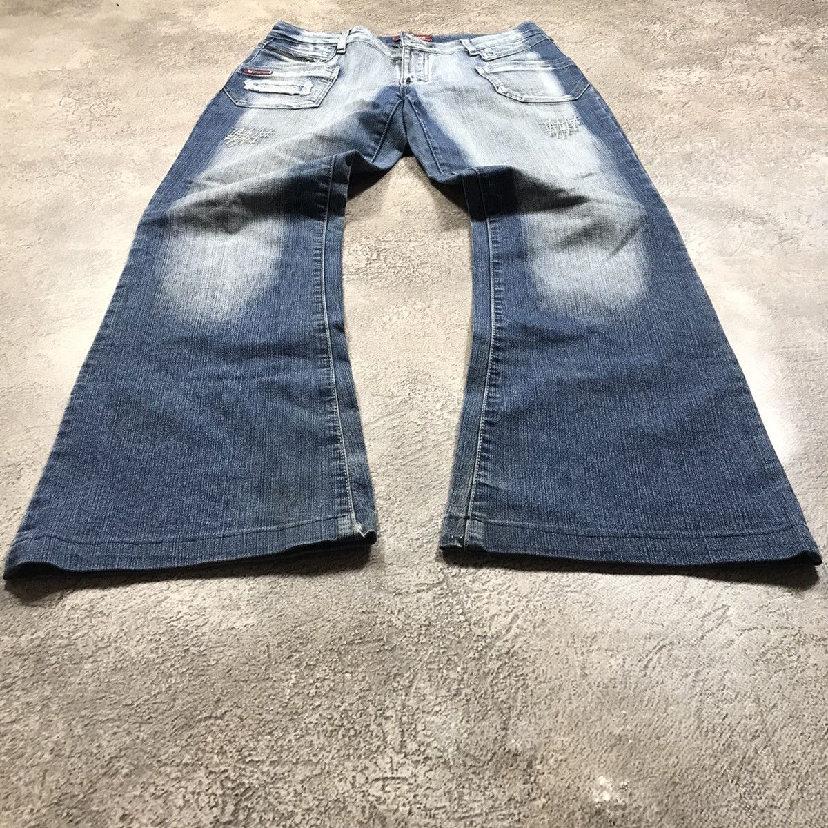 Vintage Vintage 90s Faded Distressed Baggy Jeans Grunge Skate 29 Size 29" - 1 Thumbnail
