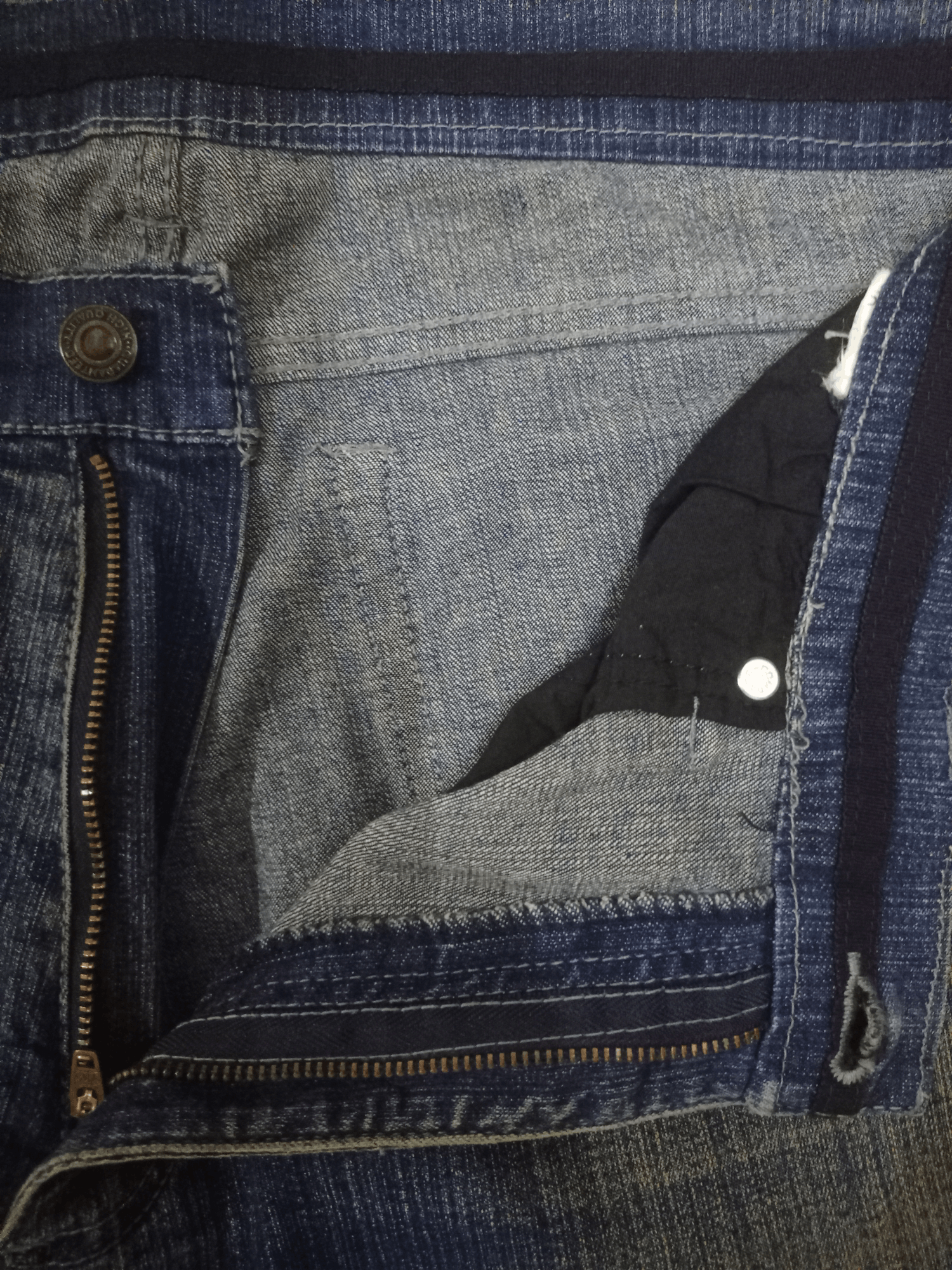 Japanese Brand Vintage Japanese Brand Mud Wash Loose Denim Pants Size US 32 / EU 48 - 3 Thumbnail