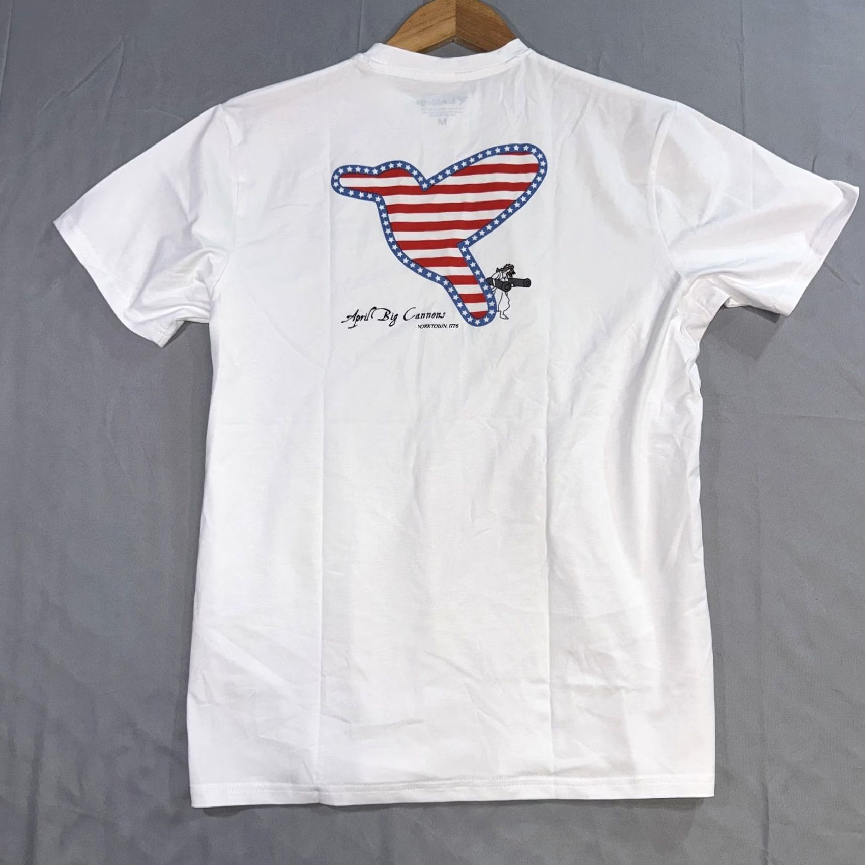 Vintage Birddogs Shirt Mens M White USA Flag Patriotic Graphic Tee Stretch Casual Size US M / EU 48-50 / 2 - 2 Thumbnail