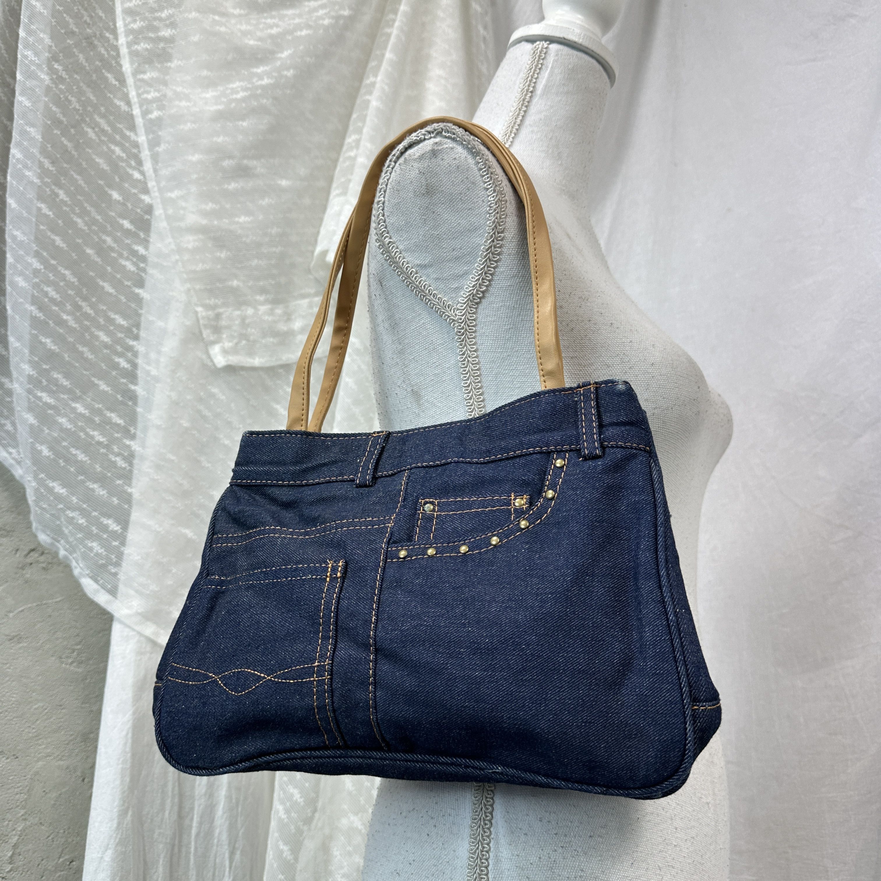 Vintage Vintage Denim Mini Jeans Bag Y2K Size ONE SIZE - 1 Thumbnail