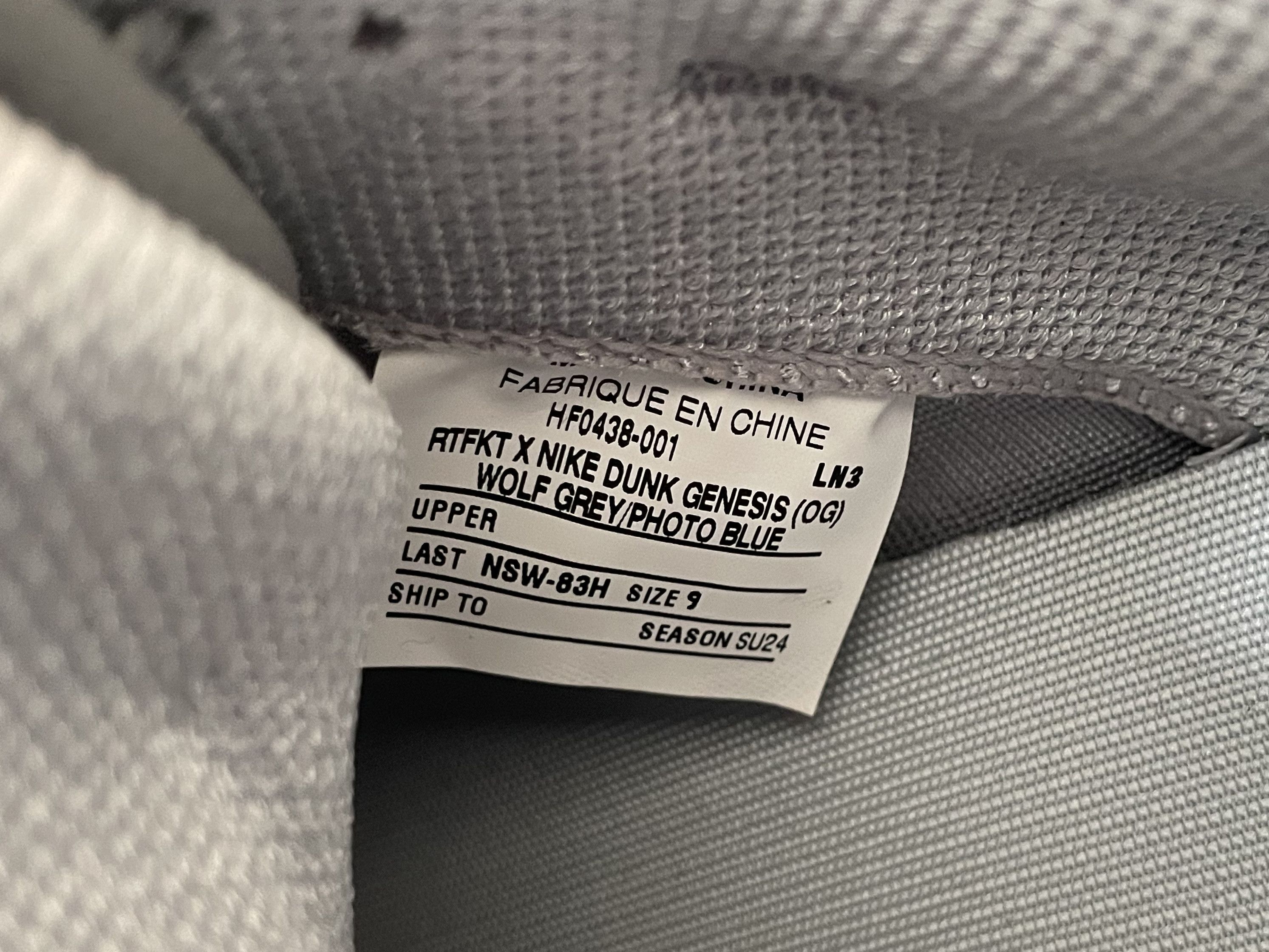 Nike Nike X RTFKT Dunk Genesis Low | Ghost Edition | US9 UK8 Size US 9 / EU 42 - 7 Thumbnail