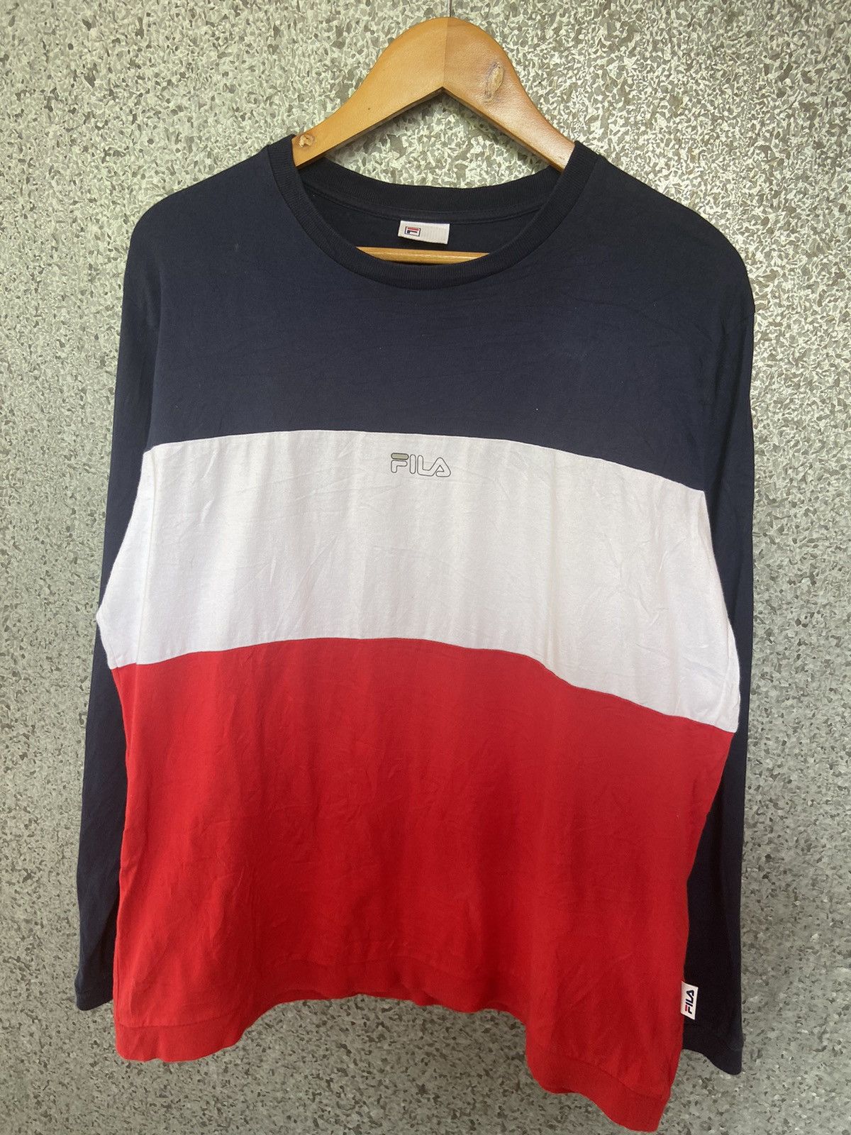 Fila Fila sweatshirt multi colour block 90s fashion Size US M / EU 48-50 / 2 - 1 Thumbnail
