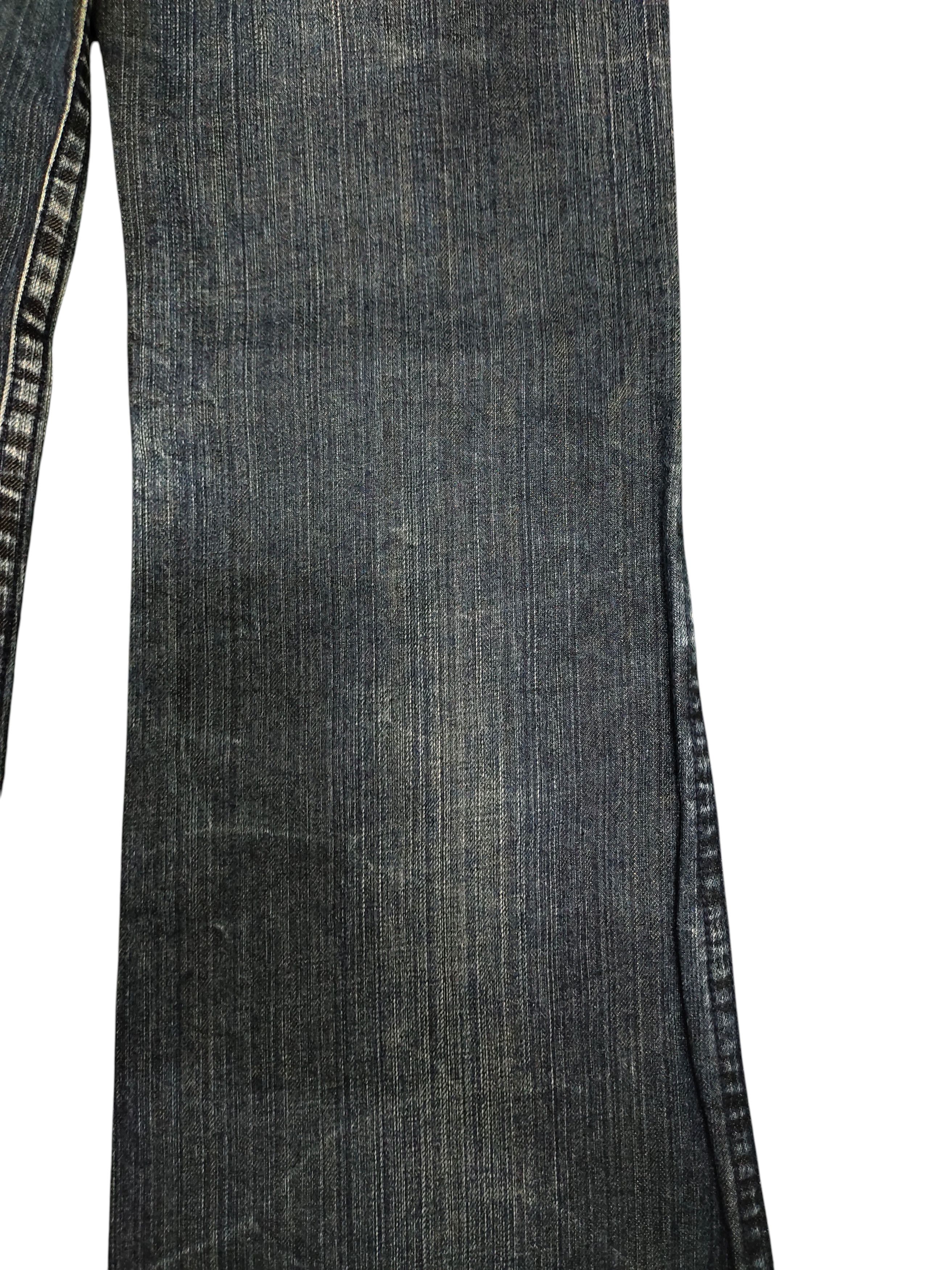 Le Grande Bleu (L.G.B.) Flare Jeans Brappers Embroidered Denim Bootcut Low Rise Size US 27 - 4 Thumbnail