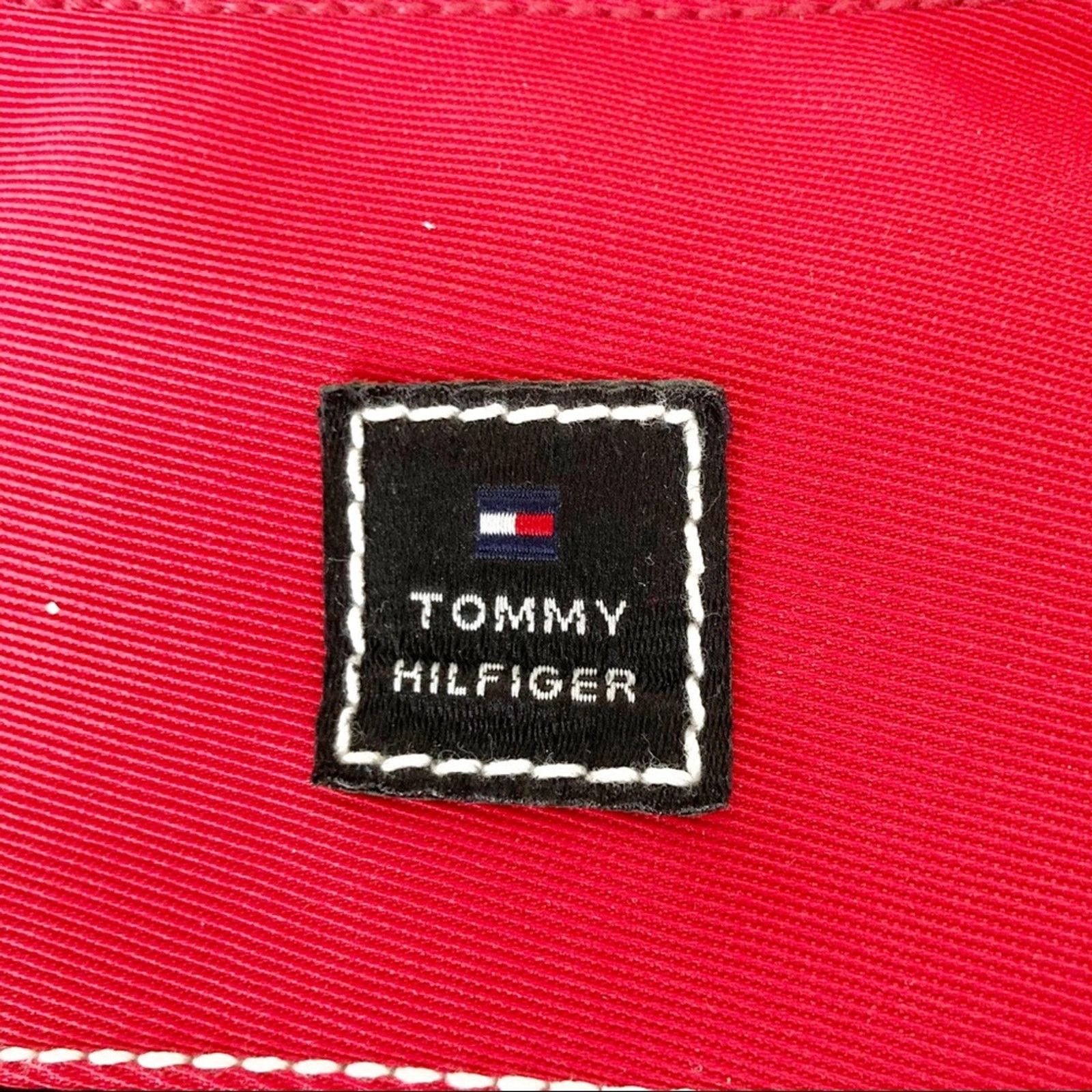 Tommy Hilfiger Tommy Hilfiger Red Y2K Mini Canvas Handbag Size ONE SIZE - 4 Thumbnail