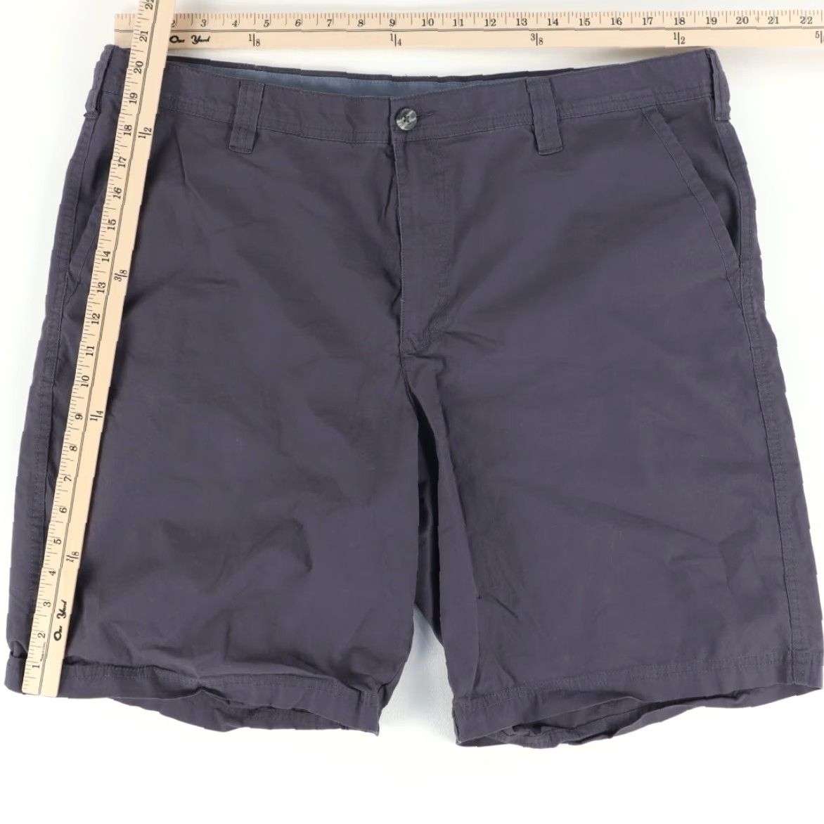 Vintage Columbia Cotton Twill Hiking Shorts Gray Men's 40 Size US 40 / EU 56 - 4 Thumbnail