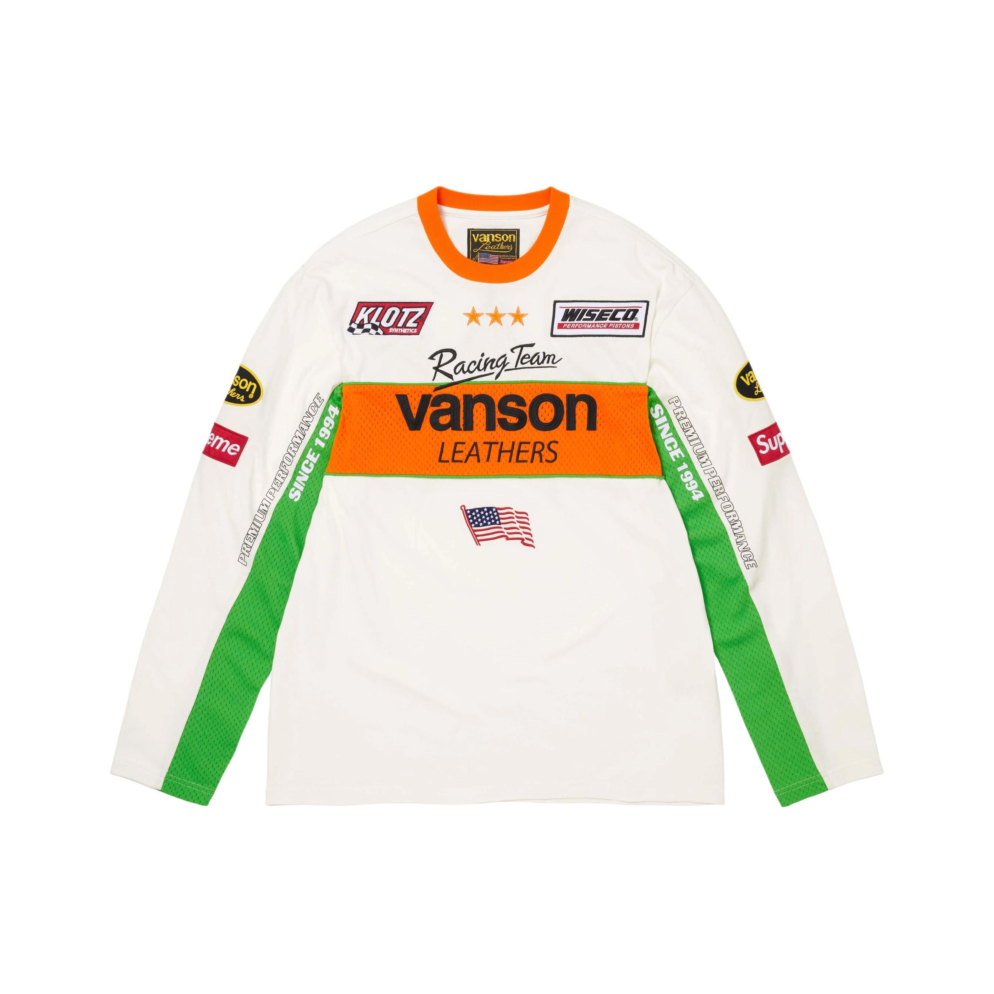 Supreme Supreme x Vanson Leathers Racing Long Sleeve Top Size S Size US S / EU 44-46 / 1 - 1 Thumbnail