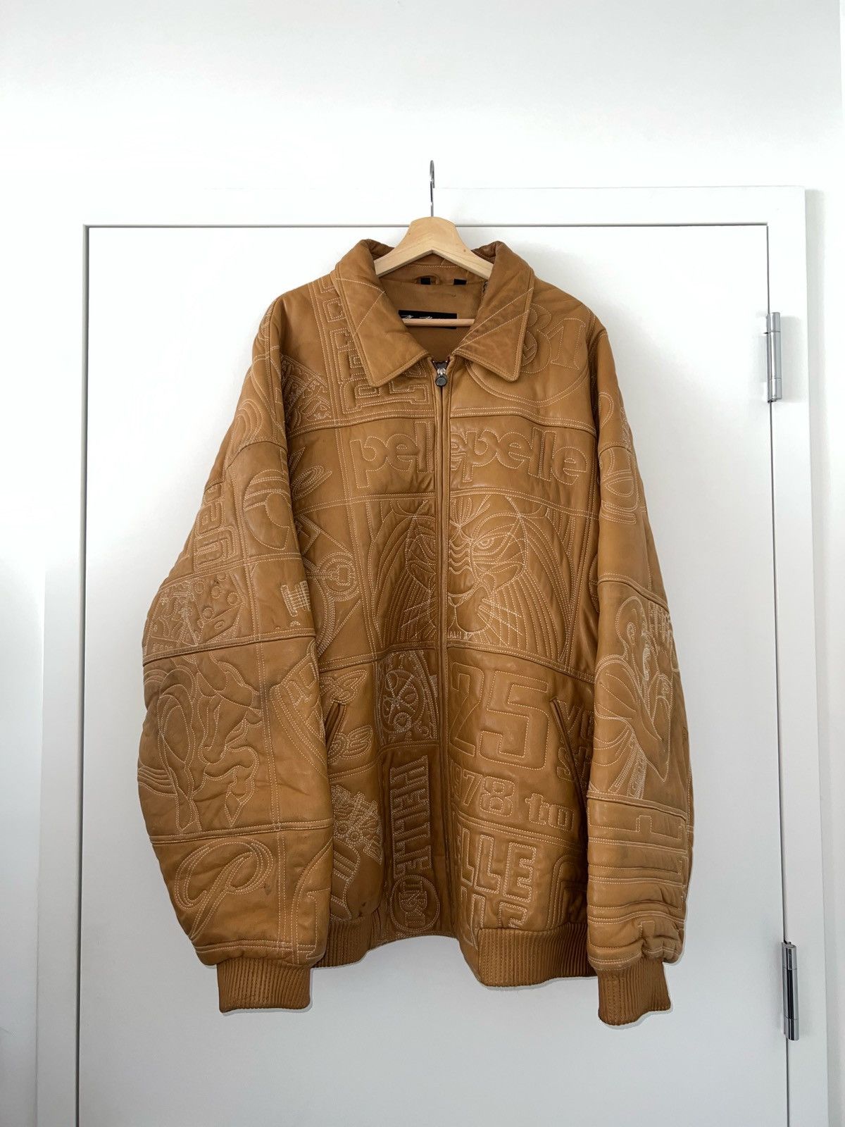Pelle Pelle Embroidered Leather Jacket