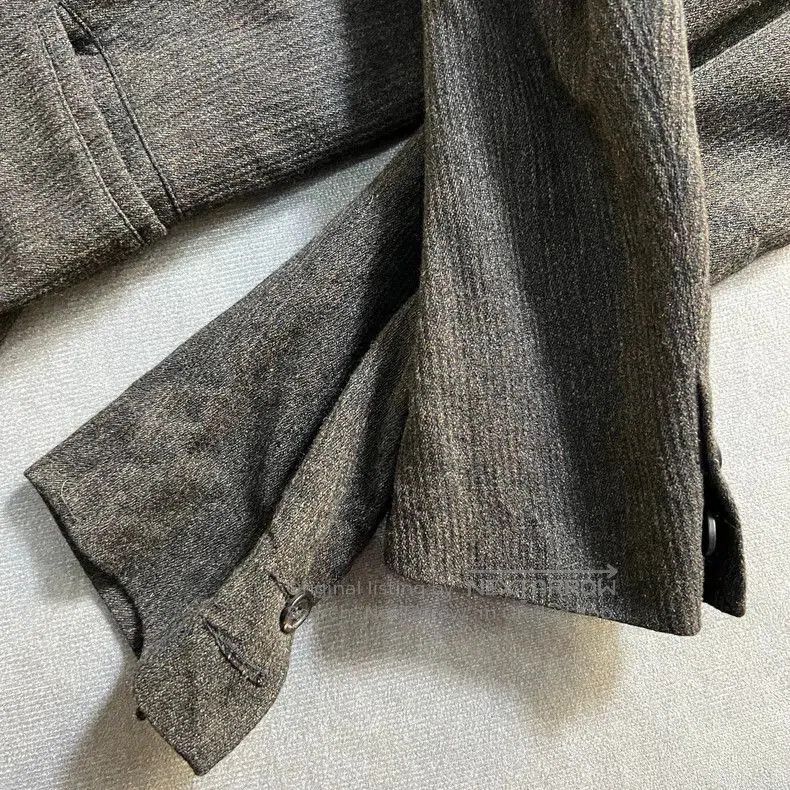 Paul Harnden Shoemakers Long Balzer Coat in Dark Brown Tweed. Size US S / EU 44-46 / 1 - 4 Thumbnail