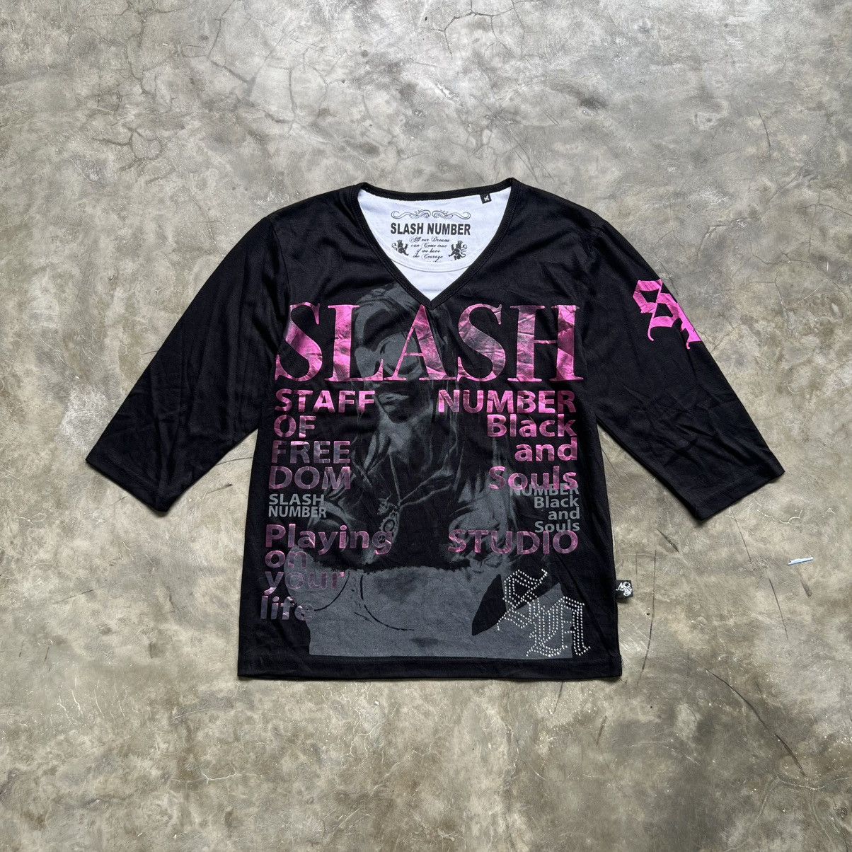 Hysteric Glamour 2000’s Slash Number Vkei Style Poem Raglan Shirt Size US M / EU 48-50 / 2 - 1 Thumbnail