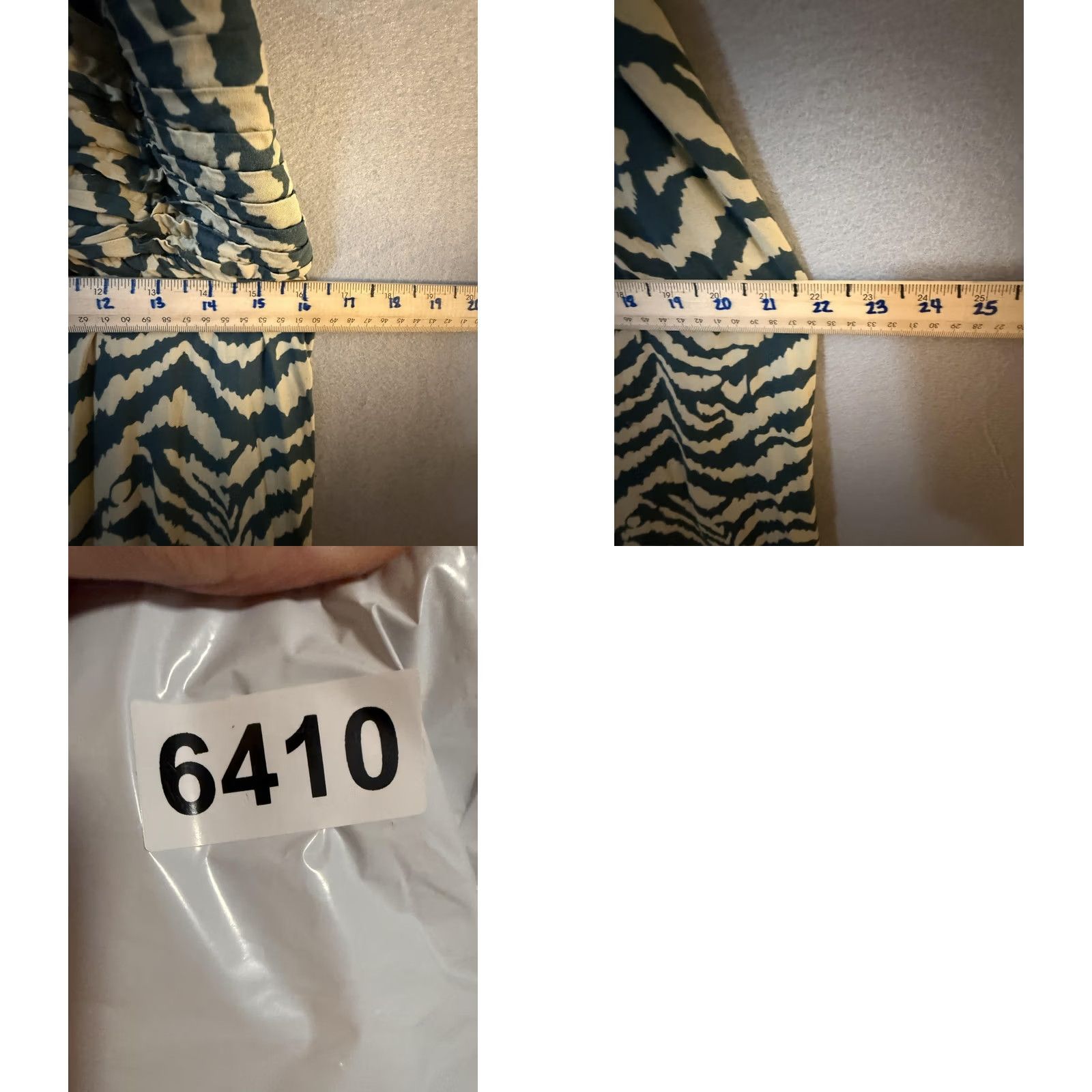 Soft Surroundings Soft Surroundings Dress Womens Large Green Animal Print Smocked Maxi Sundress Size L / US 10 / IT 46 - 9 Thumbnail