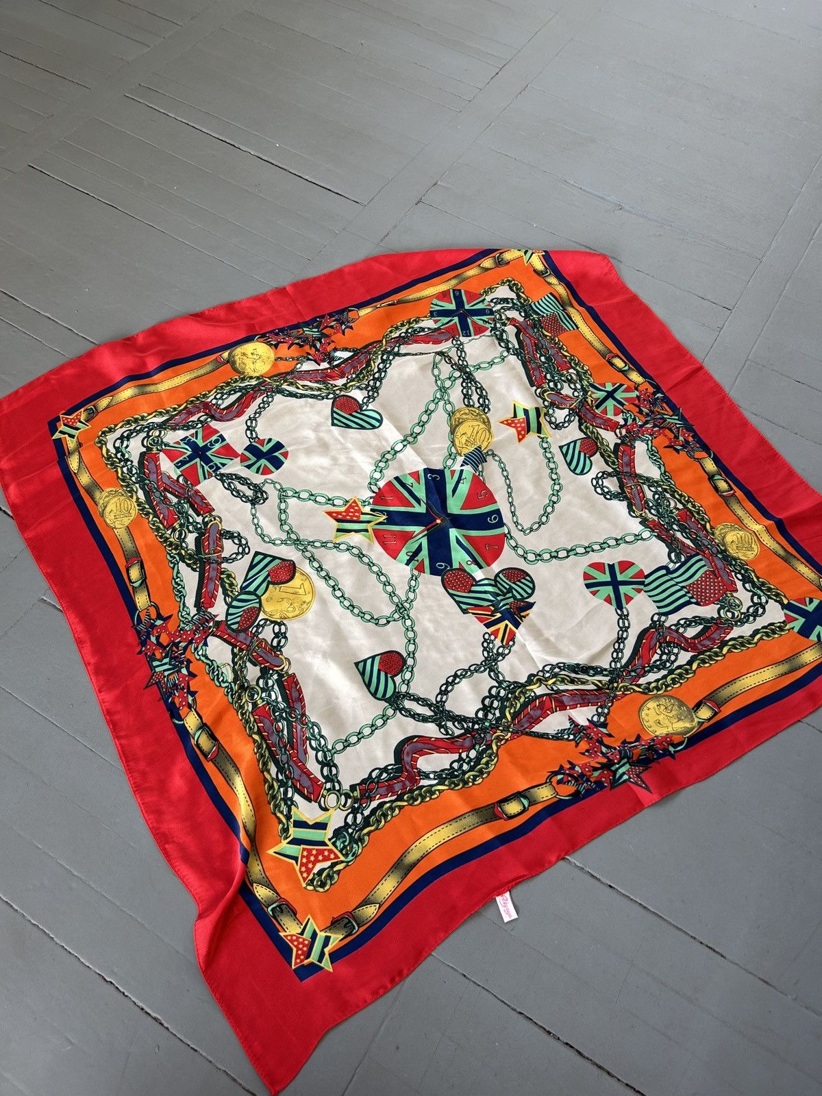 Vintage Vintage silk scarf Size ONE SIZE - 1 Thumbnail
