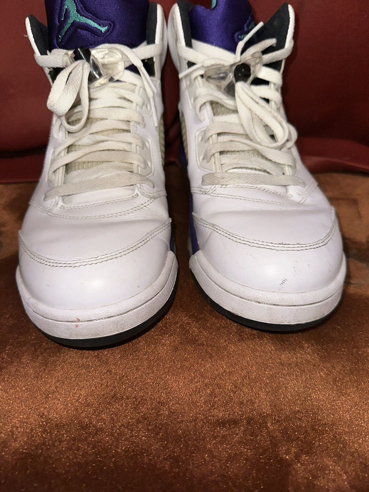 Jordan Brand × Nike Nike Air Jordan 5 Retro Grape 2012 Sneaker Grail Size US 11 / EU 44 - 2 Thumbnail