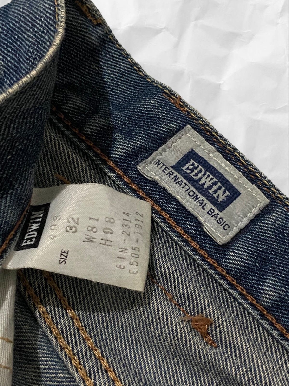 Edwin × Japanese Brand × Vintage Vintage Edwin Japan Rust Faded Boyfriend Jeans Denim Size US 34 / EU 50 - 13 Thumbnail