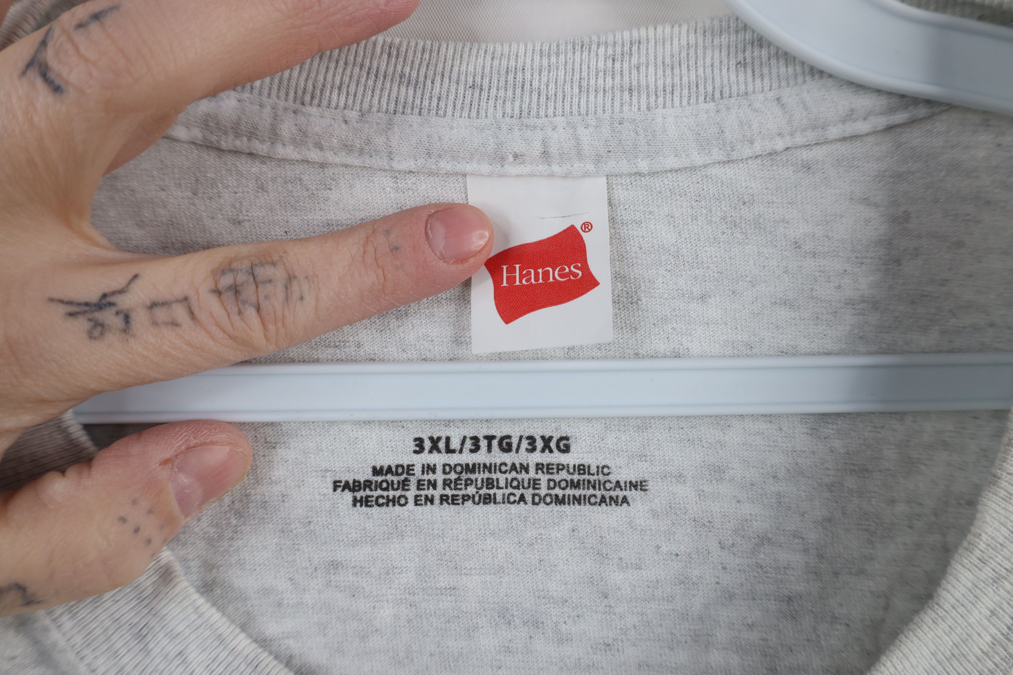 Vintage Y2K Streetwear Blank Short Sleeve T-Shirt Heather Gray Size US XXL / EU 58 / 5 - 7 Thumbnail