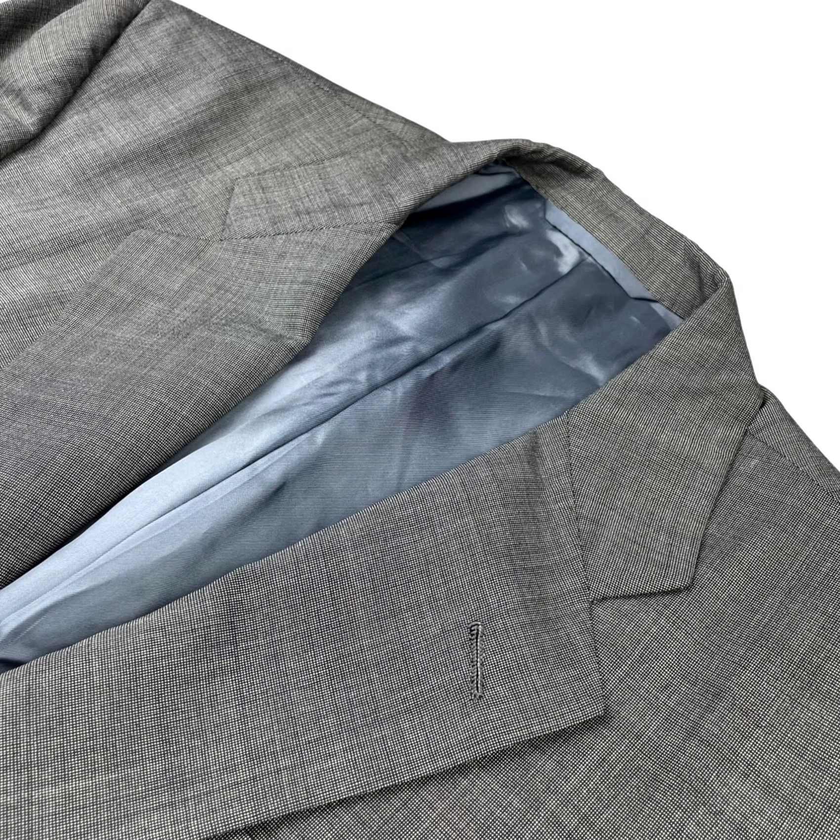 Vintage Hickey Freeman Men’s Boardroom 2-Button Blazer Jacket Gray 38R Wool, Regular Fit, Single-Breasted, Notch Lapel, 4-Button Sleeve, Vintage? No, Men Size 38R - 2 Thumbnail